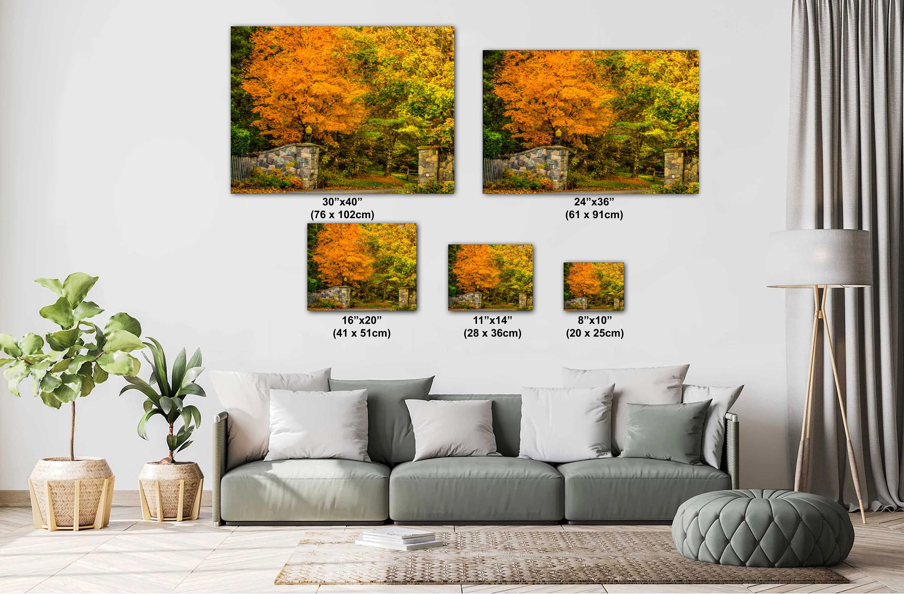 Adirondack Autumn Print – Vibrant Fall Foliage Art on Archival Photo Paper