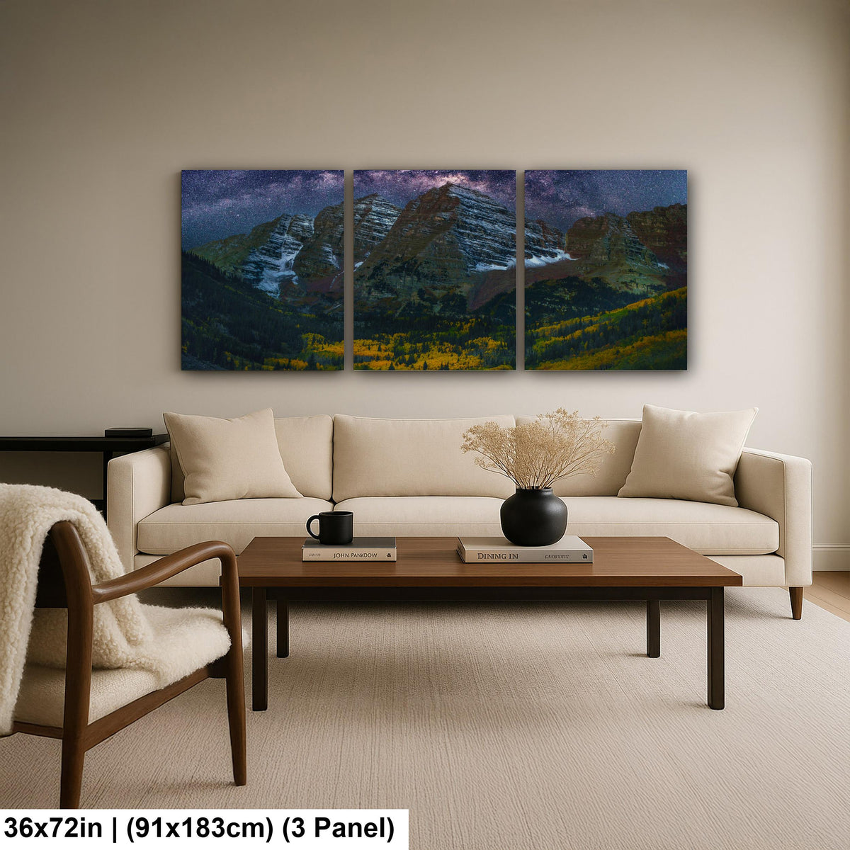 Maroon Bells Photography Print – Rocky Mountain Wall Art With Autumn Landscape