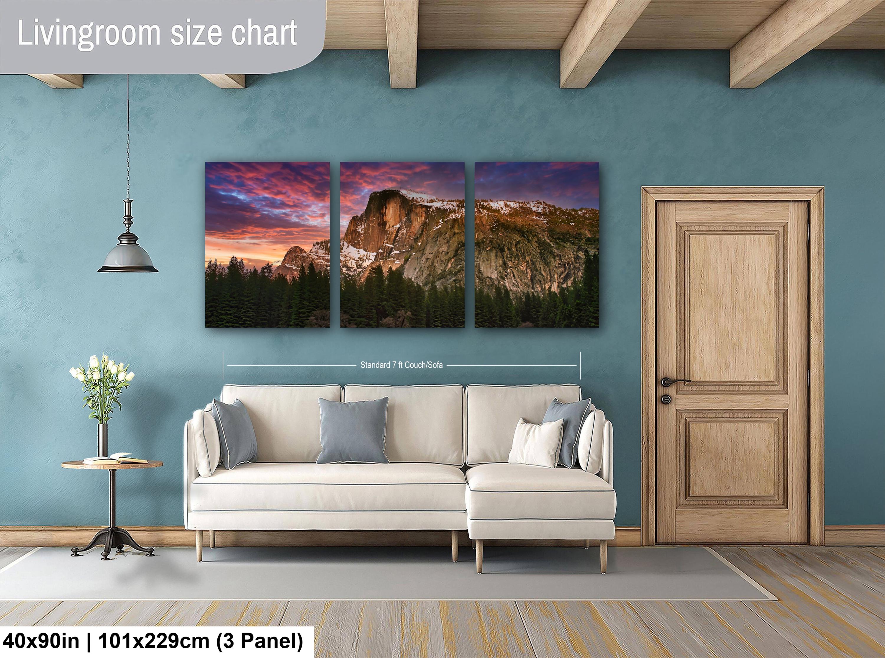 Yosemite Half Dome Print – Winter Landscape Art on Archival Paper for Rustic Cabin Decor
