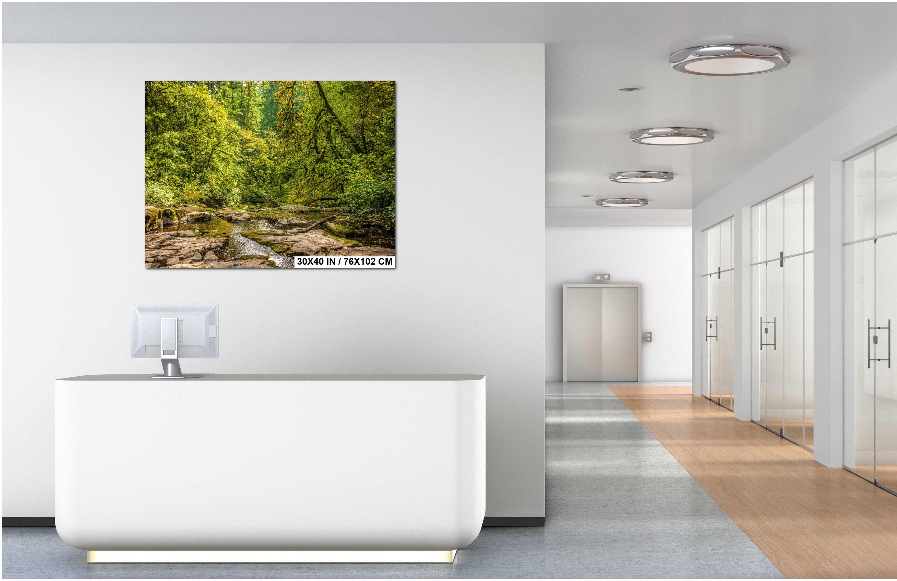 Pacific Northwest Wall Art – Columbia River Gorge Print Featuring Multnomah Falls Photography