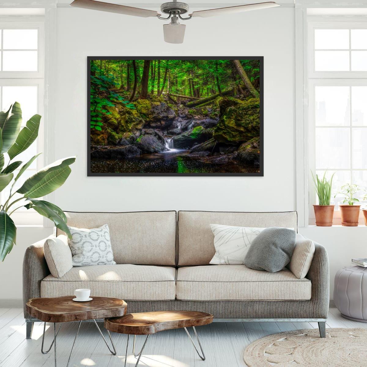 Ricketts Glen Waterfall Print – Pennsylvania Waterfall Art | Archival Photographic Fine Art