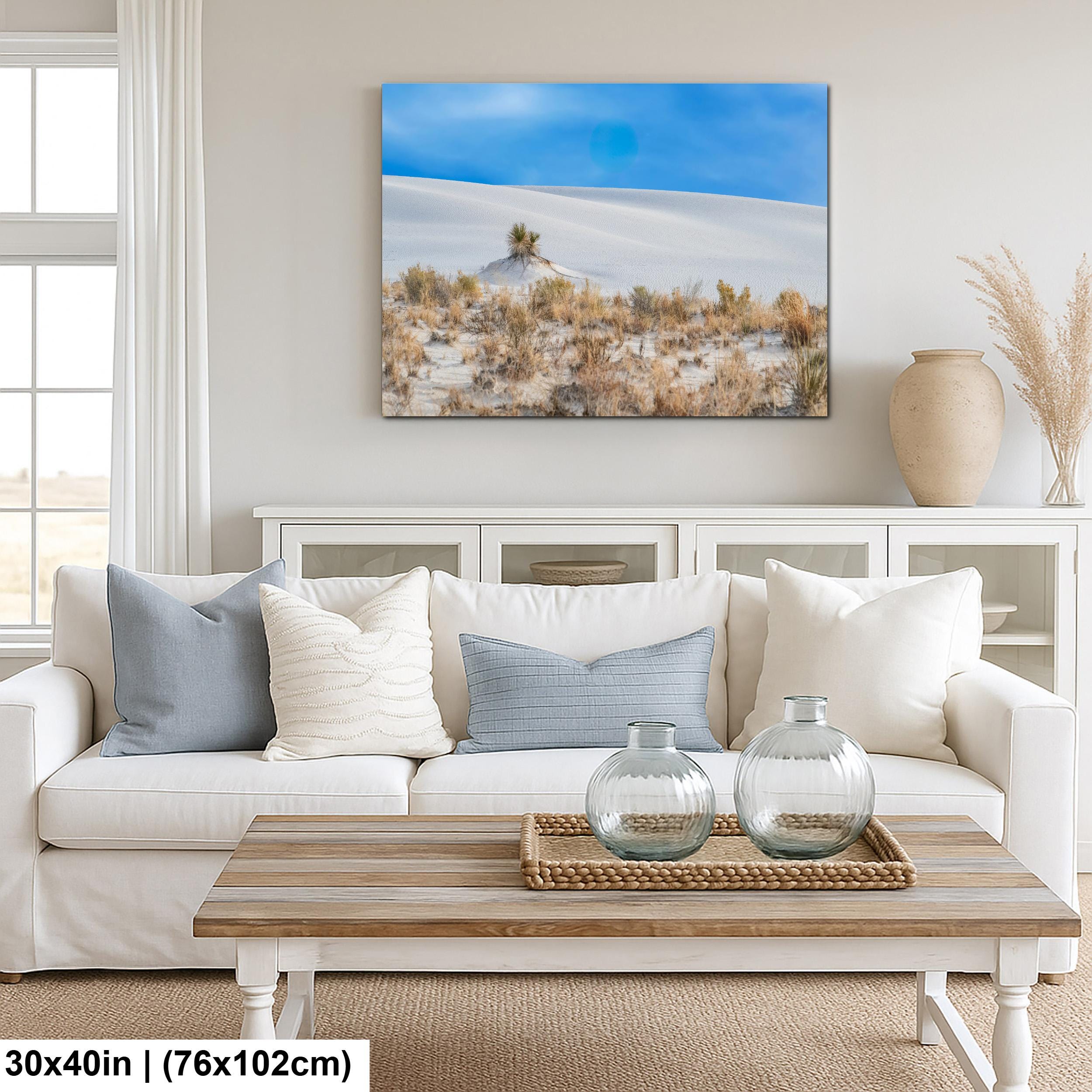 White Sands Art Print – New Mexico Landscape on Archival Paper | Desert Wall Decor