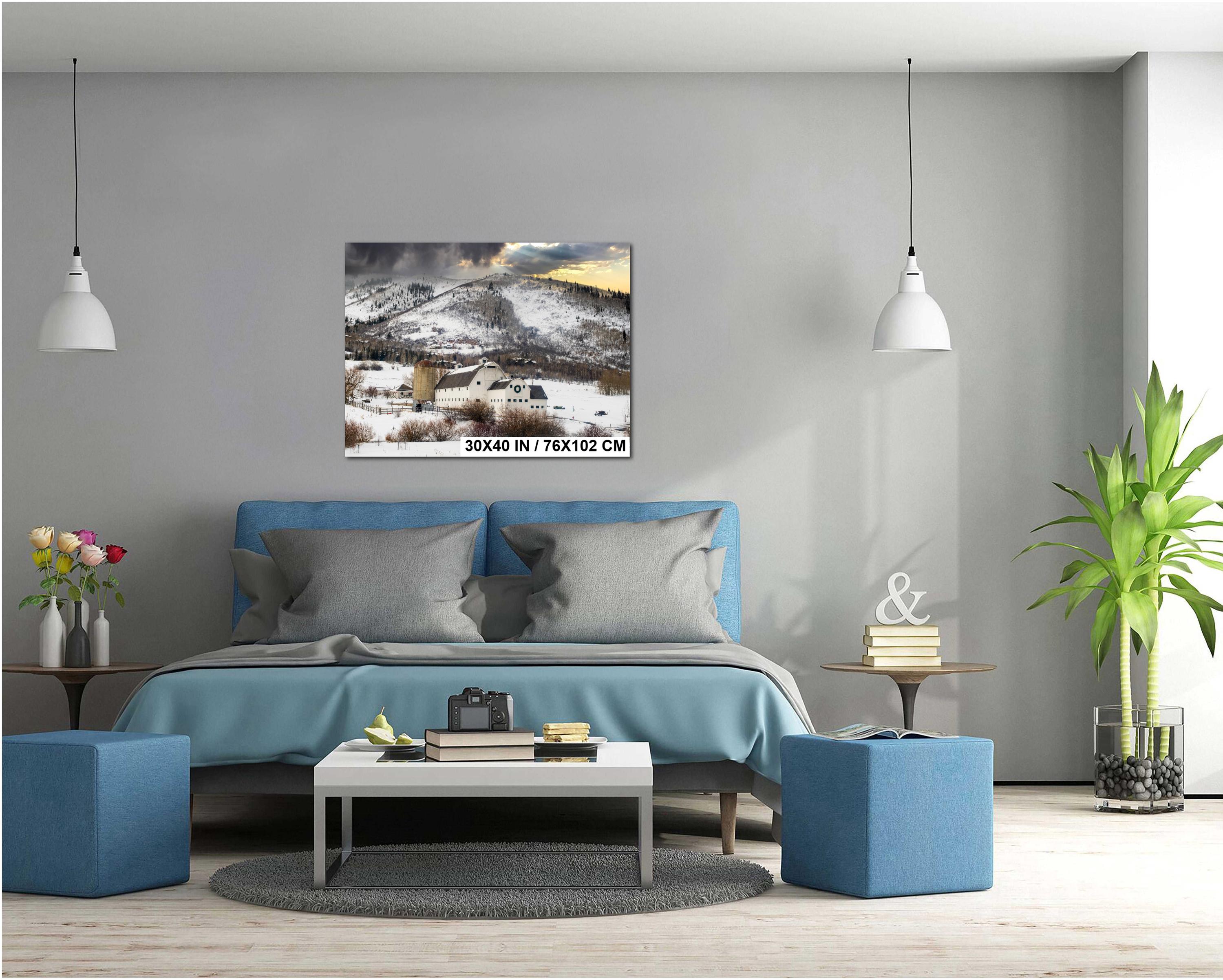 Rocky Mountain Landscape Print – Utah Wall Decor | Rustic Farmhouse Art
