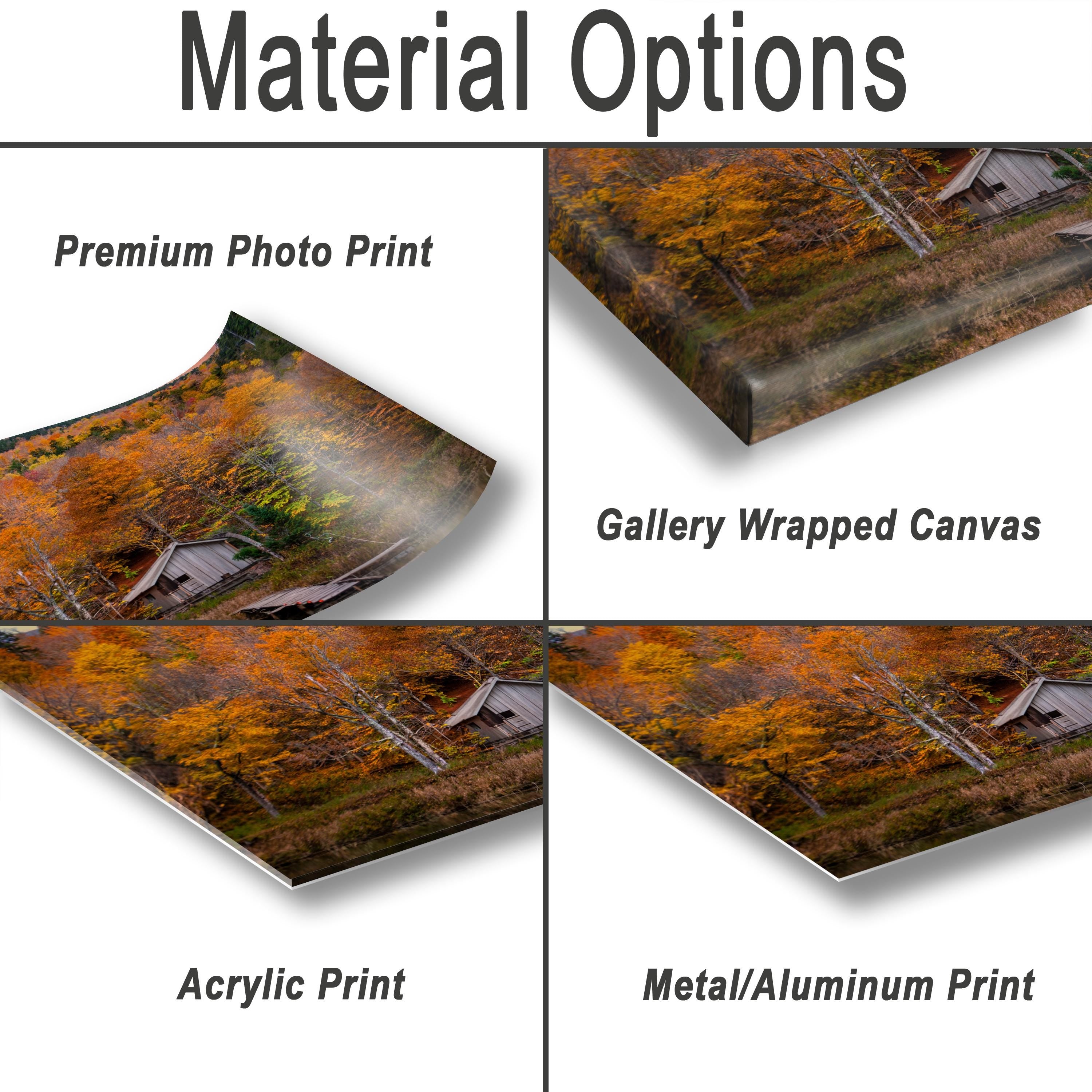 Adirondack Fall Wall Art – Autumn Landscape Print With Vibrant Fall Foliage