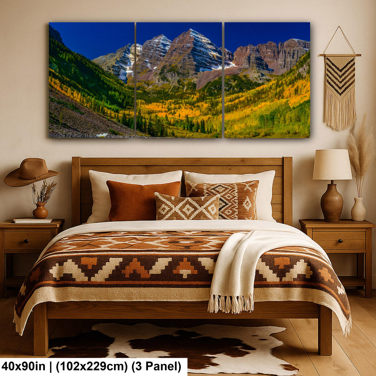 Maroon Bells Print – Autumn Landscape Wall Art With Fall Colors Artwork