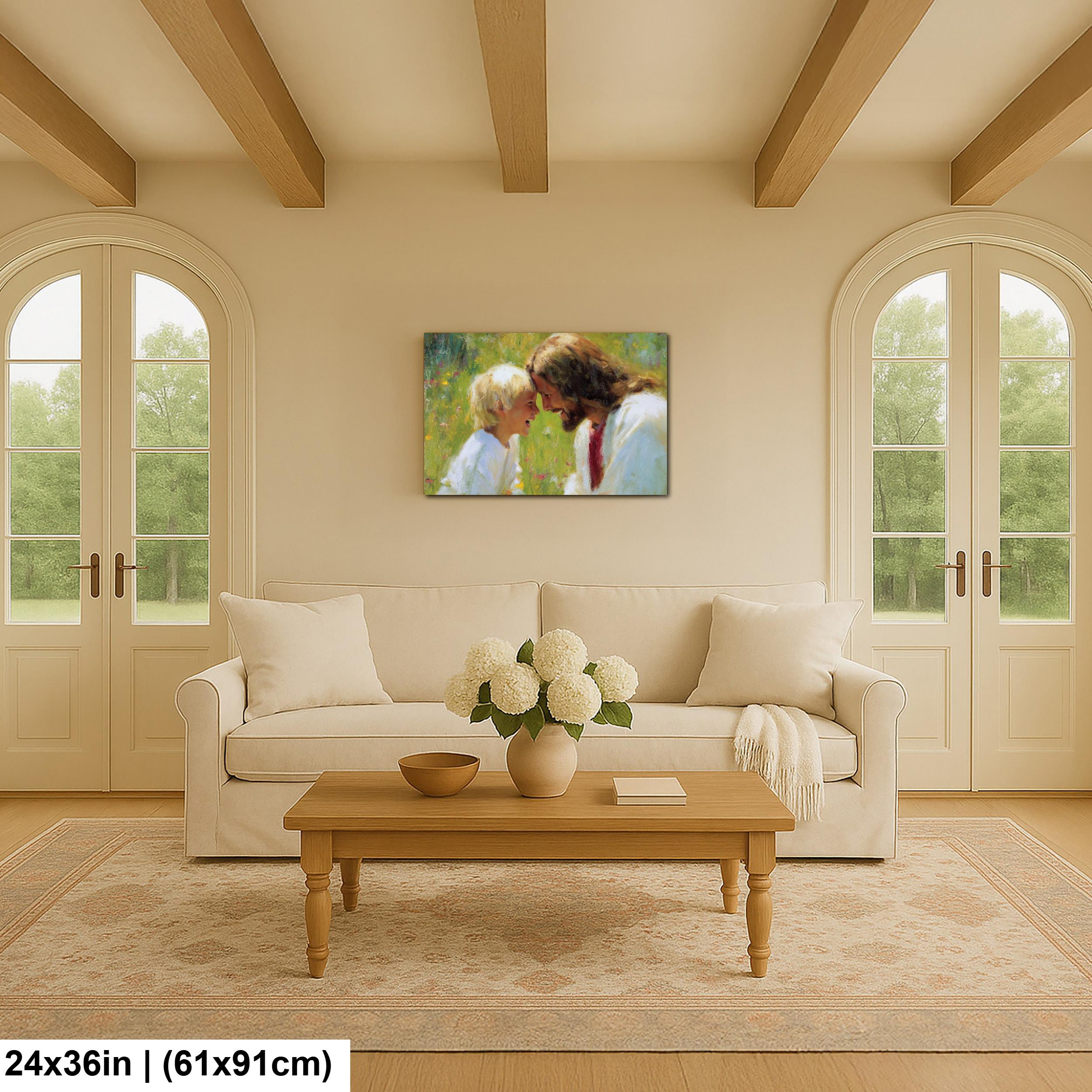 Jesus Christ Art – Blessed Children Painting | Christian Wall Decor, Spiritual Home Decoration