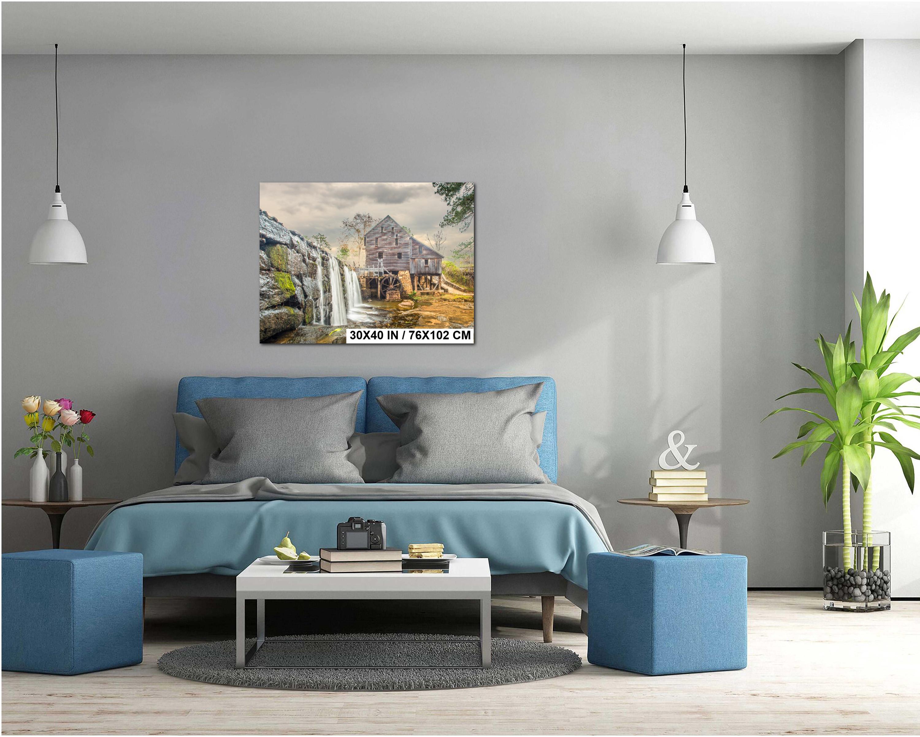 Yates Mill Photography Print – Historic Mill Photo Rustic Watermill Art Decor