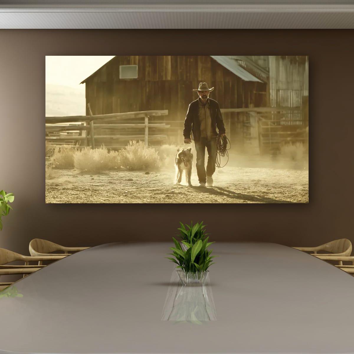 Cowboy Art Print – Rustic Western Style Art | Texas Ranch Wall Decor