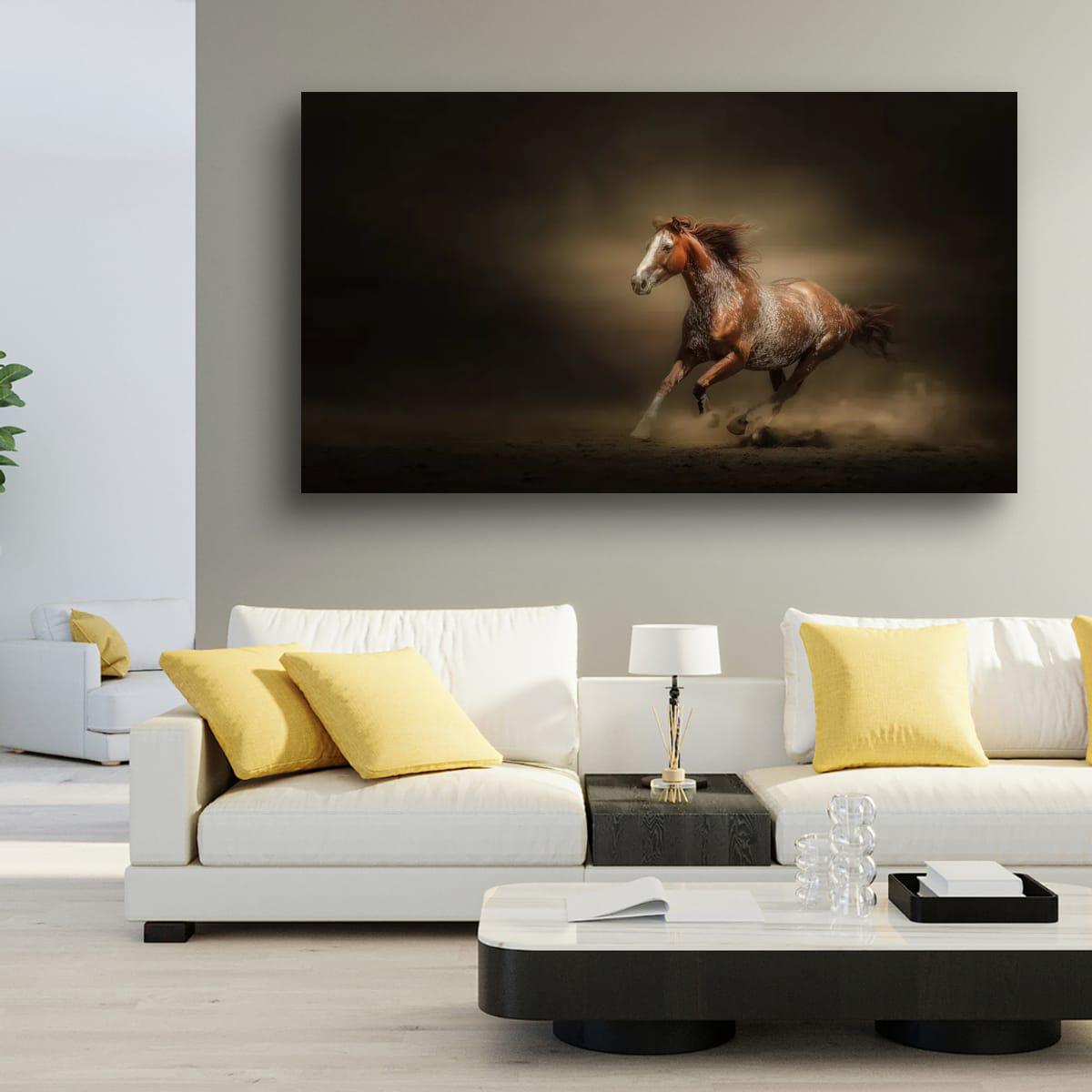 Cowboy Art Print – Palomino Horse Art | Rustic Western Home Decor