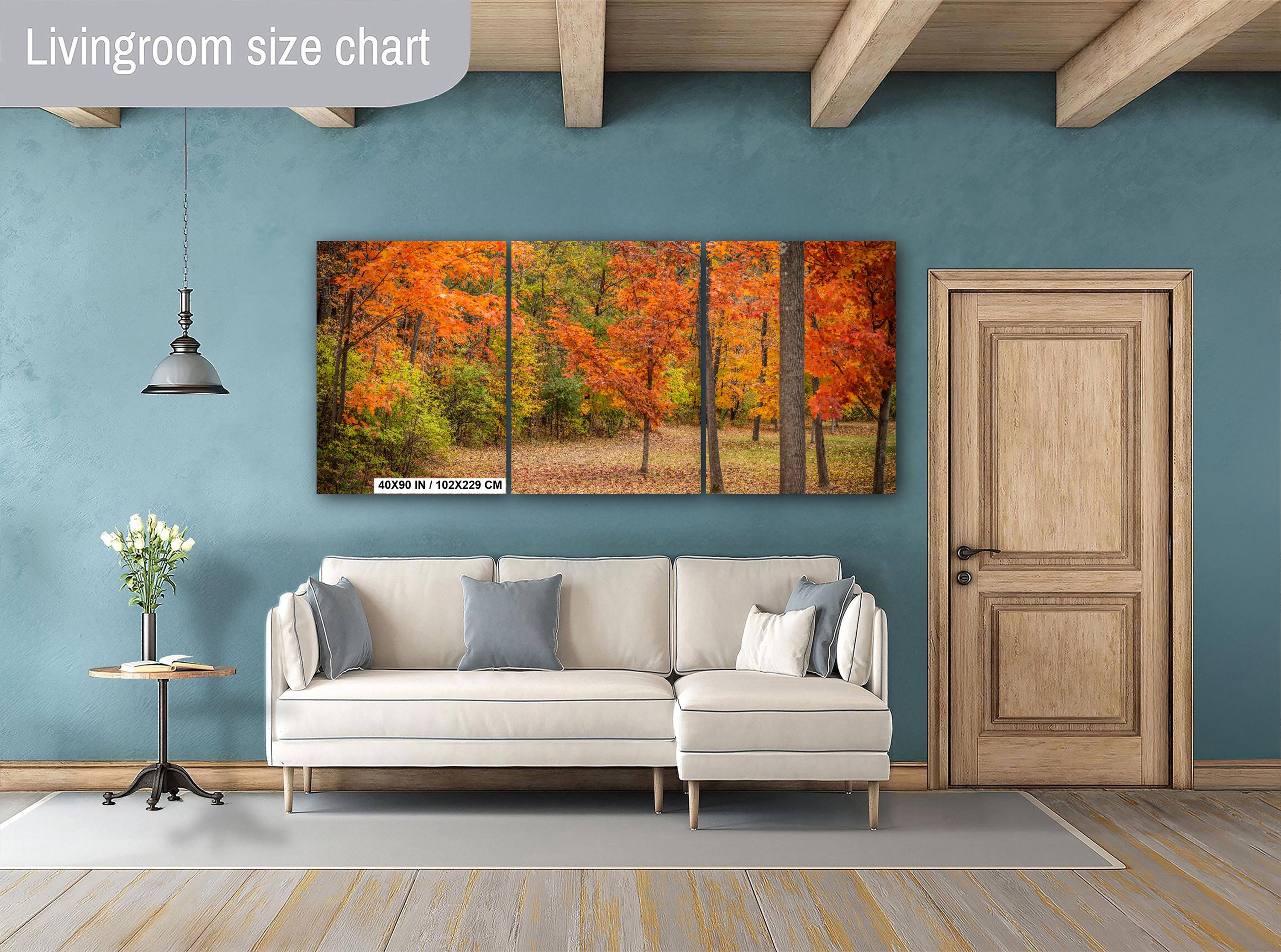 Adirondack Autumn Print – Fall Foliage Art | Scenic New York Landscape Wall Decor