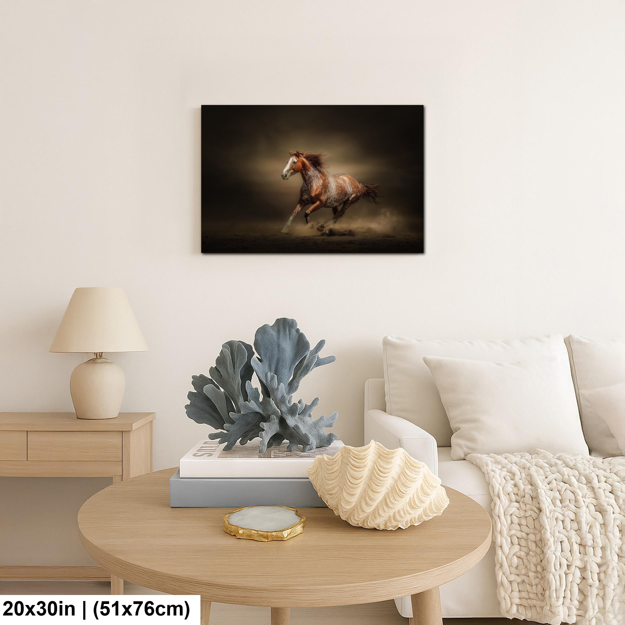Cowboy Art Print – Palomino Horse Art | Rustic Western Home Decor