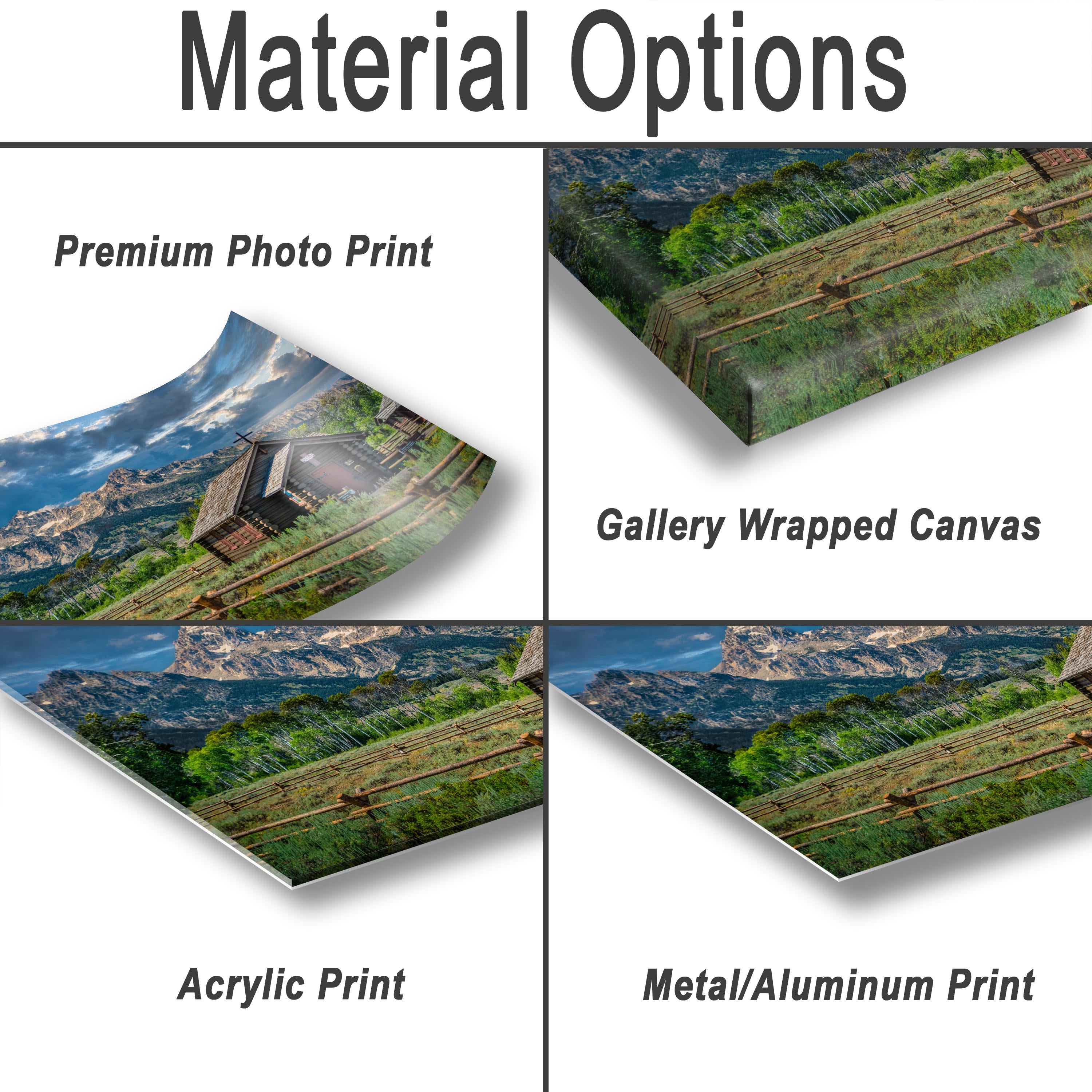 Wyoming Landscape Photography - Grand Teton Wall Art | Rustic Cabin Artwork