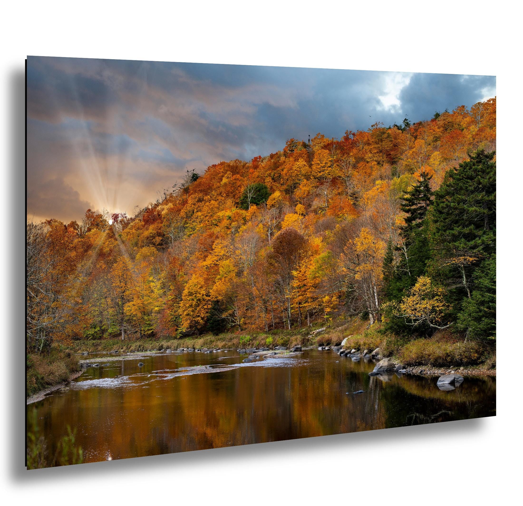 Adirondack Autumn Landscape - Fall Foliage Art | Vibrant Scenic Photo Print