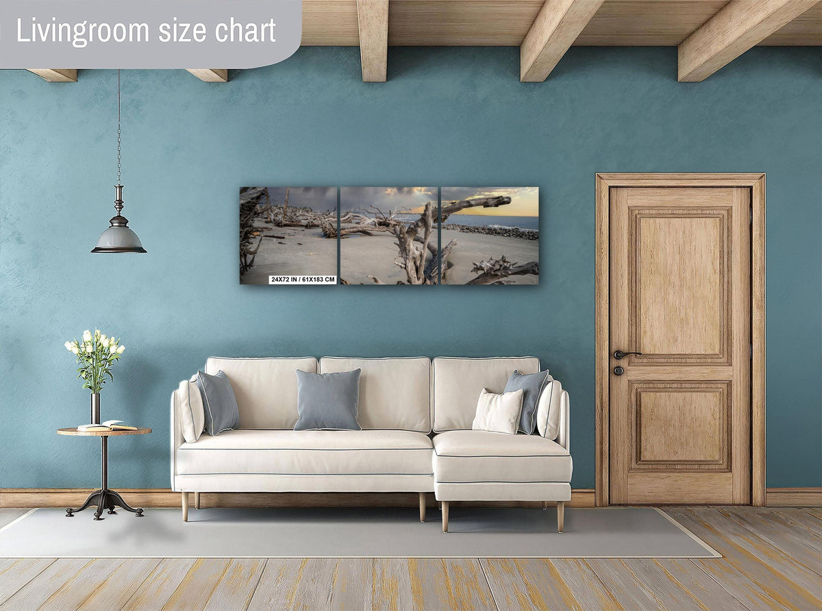 Coastal Driftwood Print – Georgia Landscape Photography Art | Beach Wall Decor