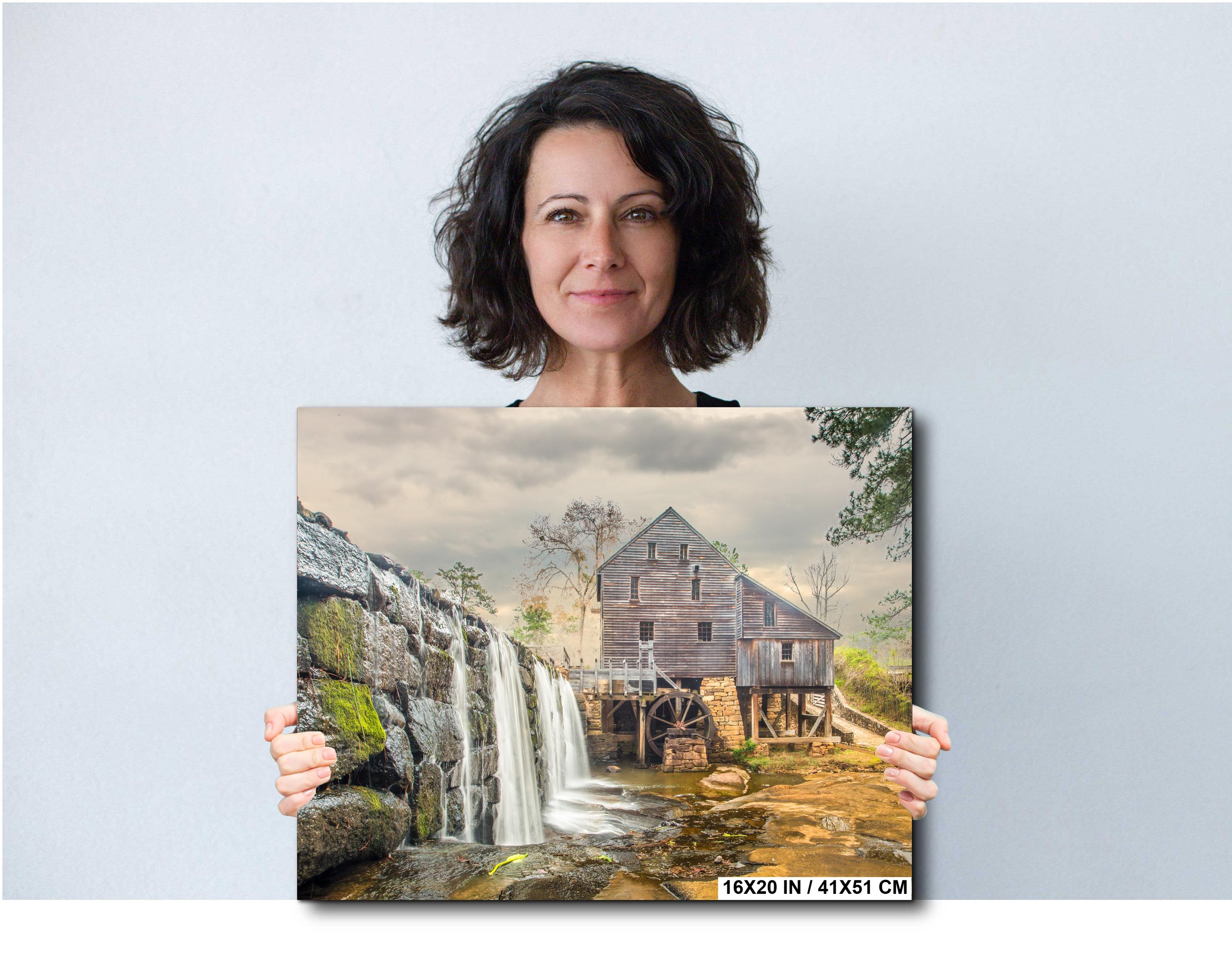 Yates Mill Photography Print – Historic Mill Photo Rustic Watermill Art Decor