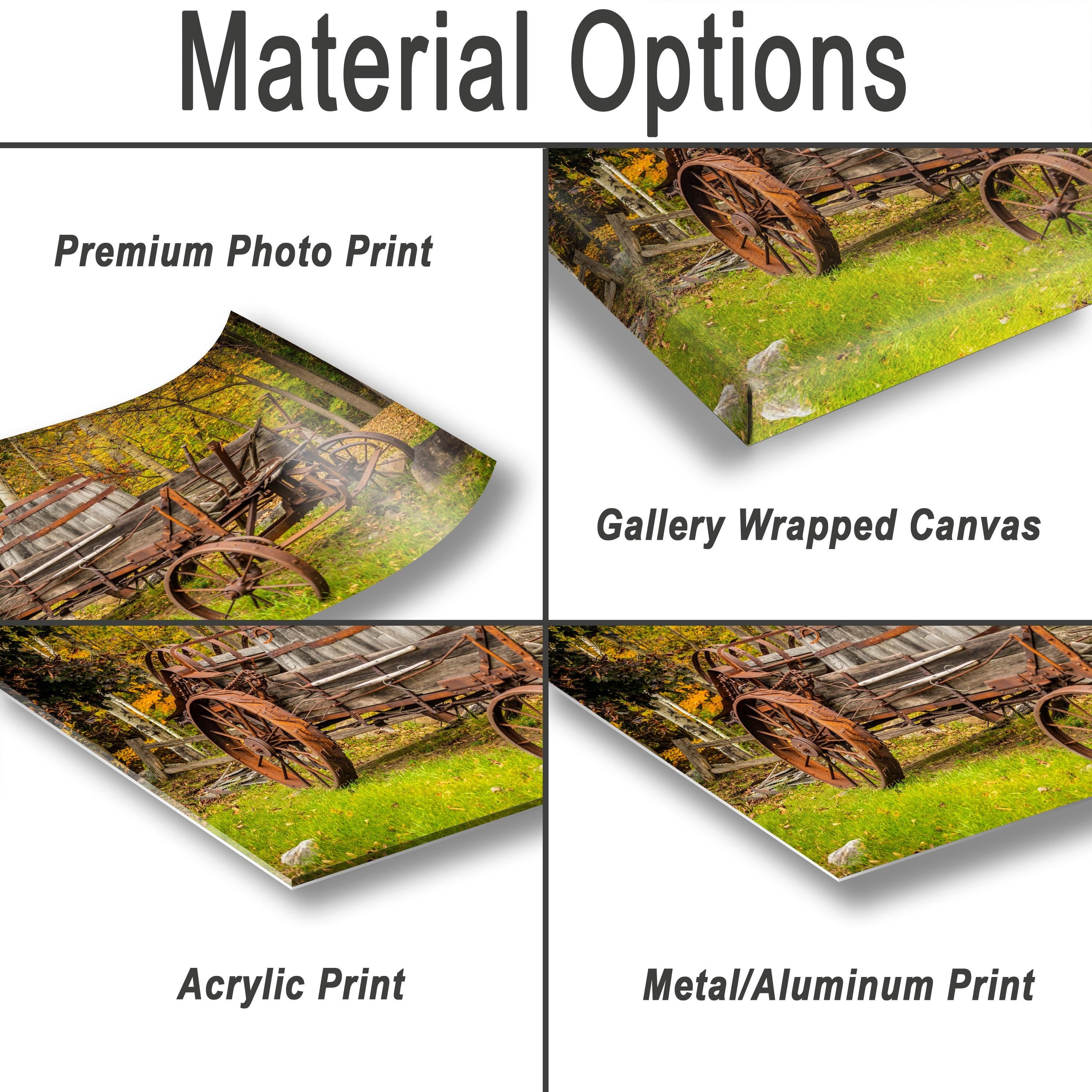 Adirondack Autumn Print – Rustic Wall Art | Abstract Fall Landscape Photo
