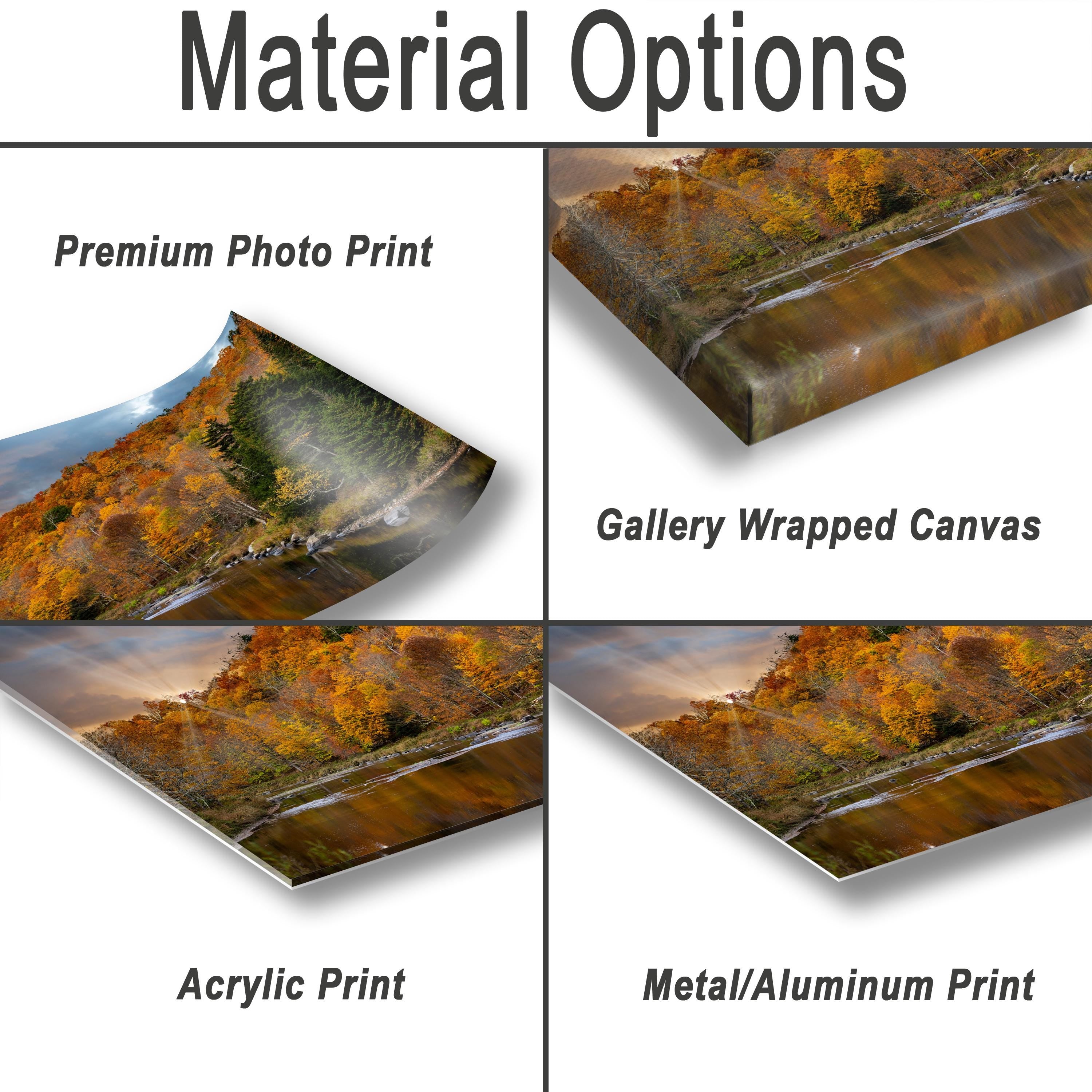 Adirondack Autumn Landscape - Fall Foliage Art | Vibrant Scenic Photo Print