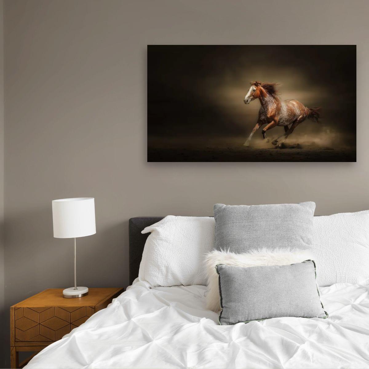 Cowboy Art Print – Palomino Horse Art | Rustic Western Home Decor