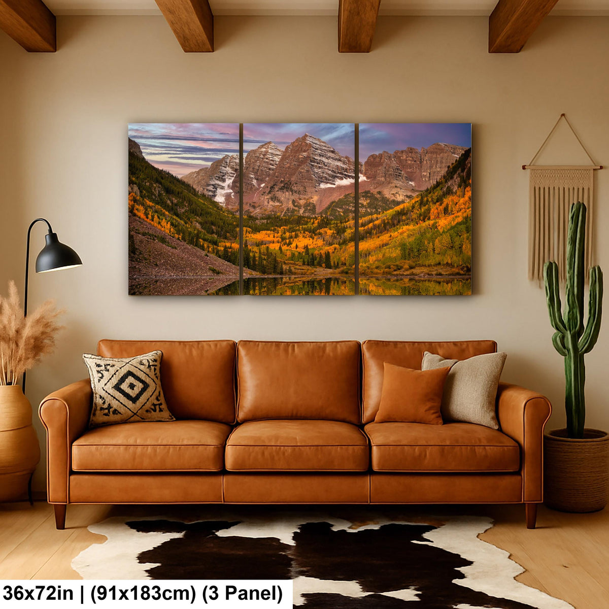 Maroon Bells Photography Print – Rocky Mountain Landscape With Autumn Colors
