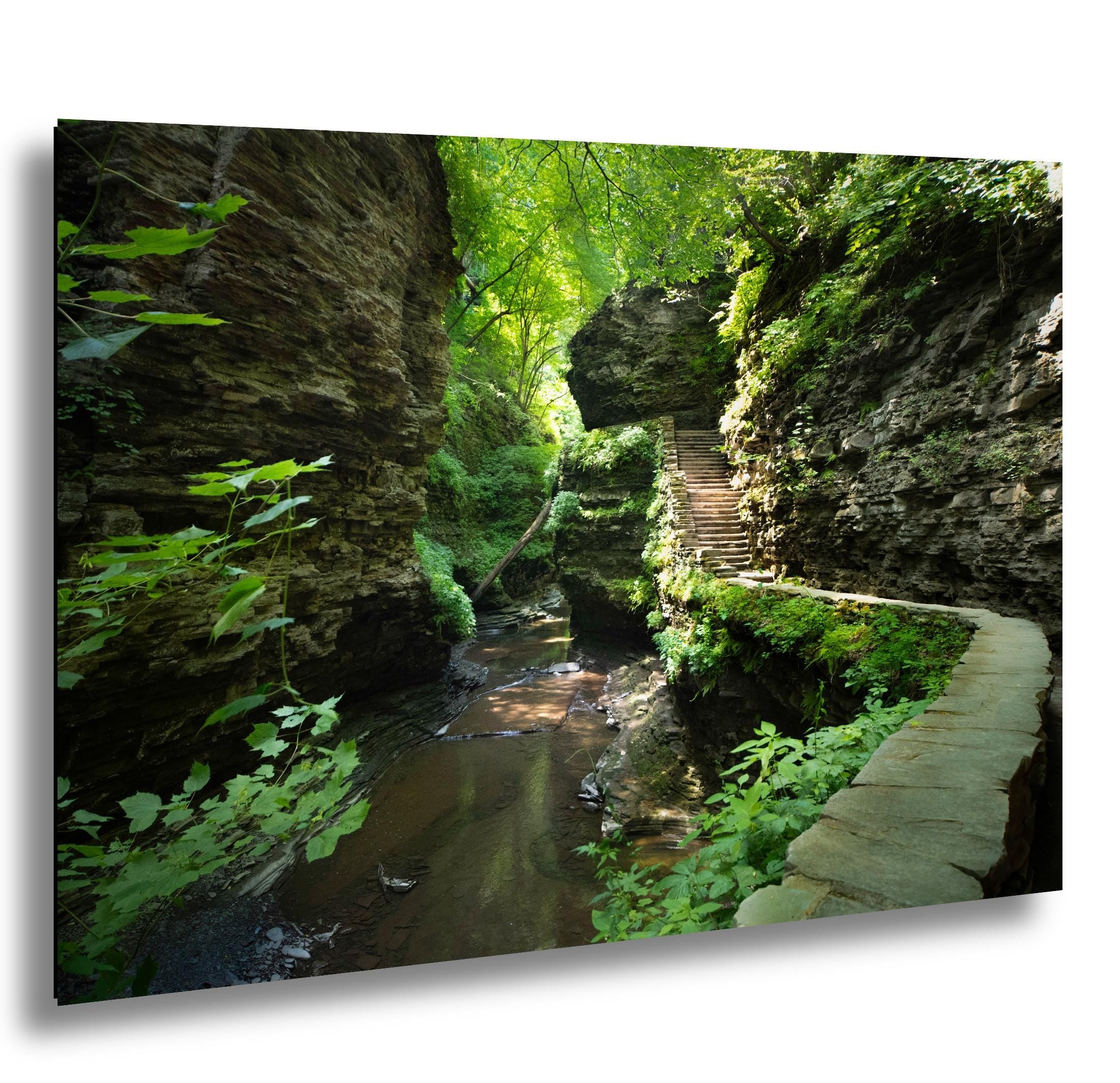Watkins Glen Waterfall Print – Scenic Nature Wall Art | Landscape Photography