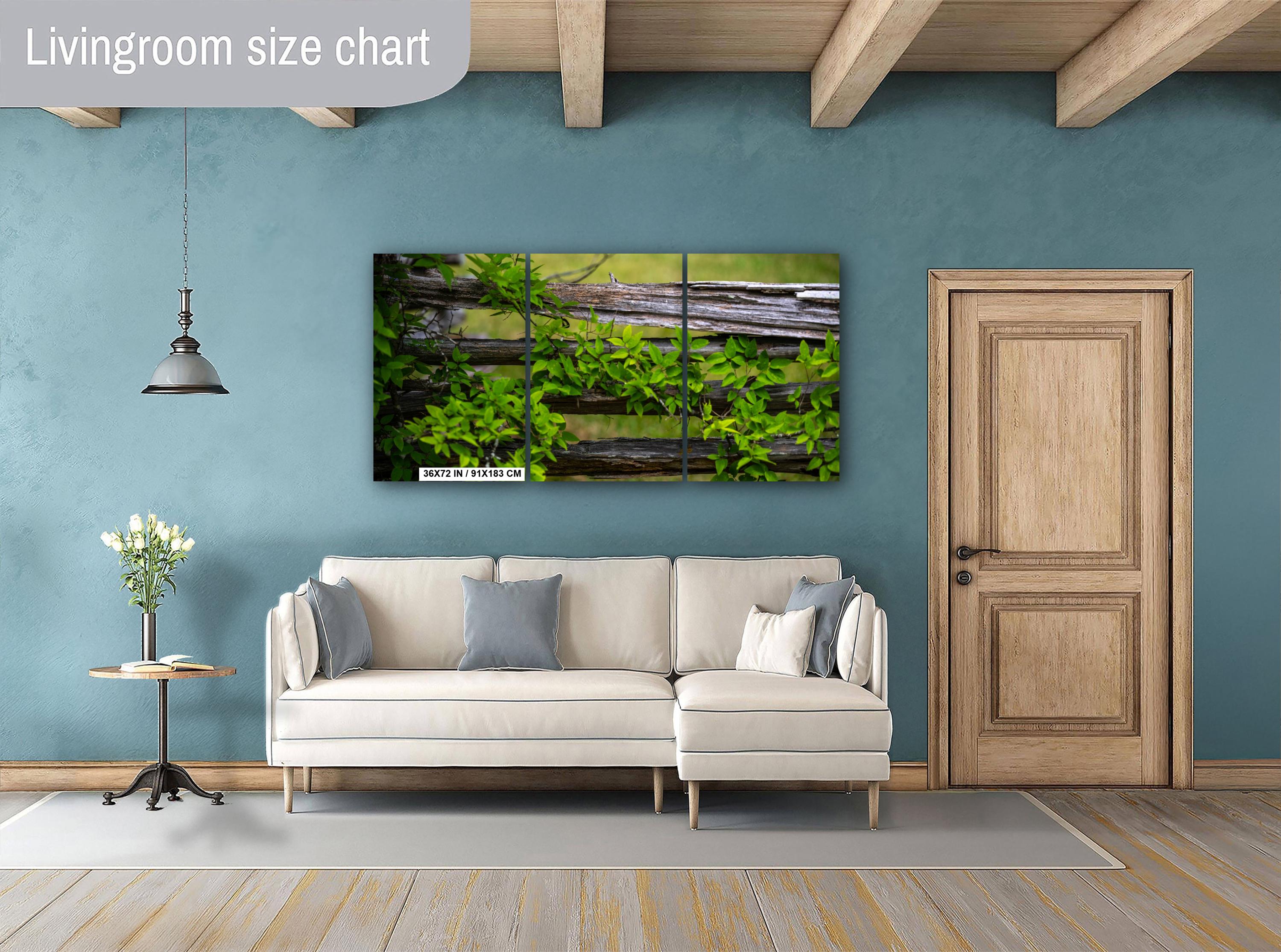Virginia Landscape Print – Rustic Wall Art Featuring Vintage Rural Scene & Southern Charm Decor