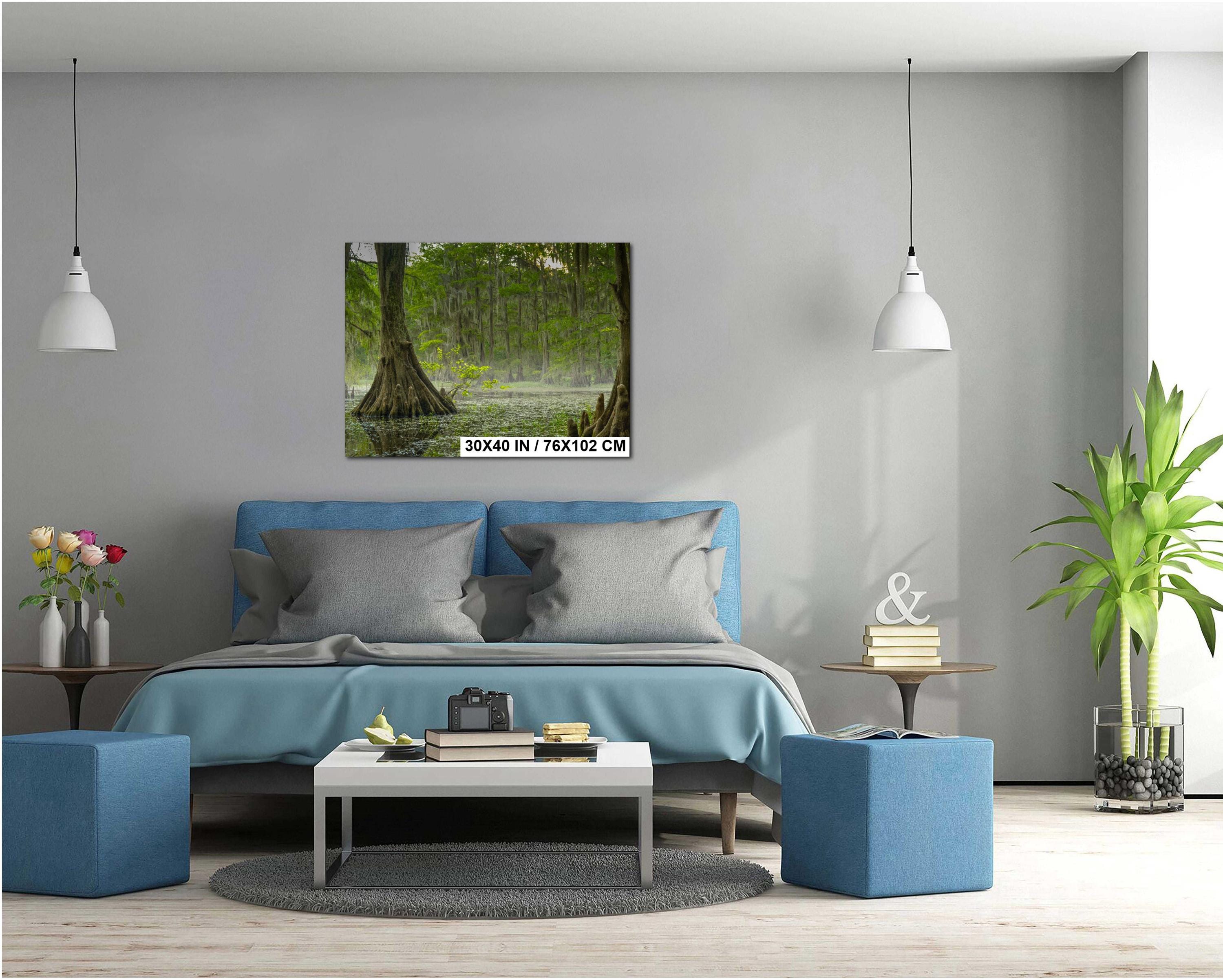 Caddo Lake Wall Art – Misty Lake Artwork | Nature Wall Decor For Home & Office