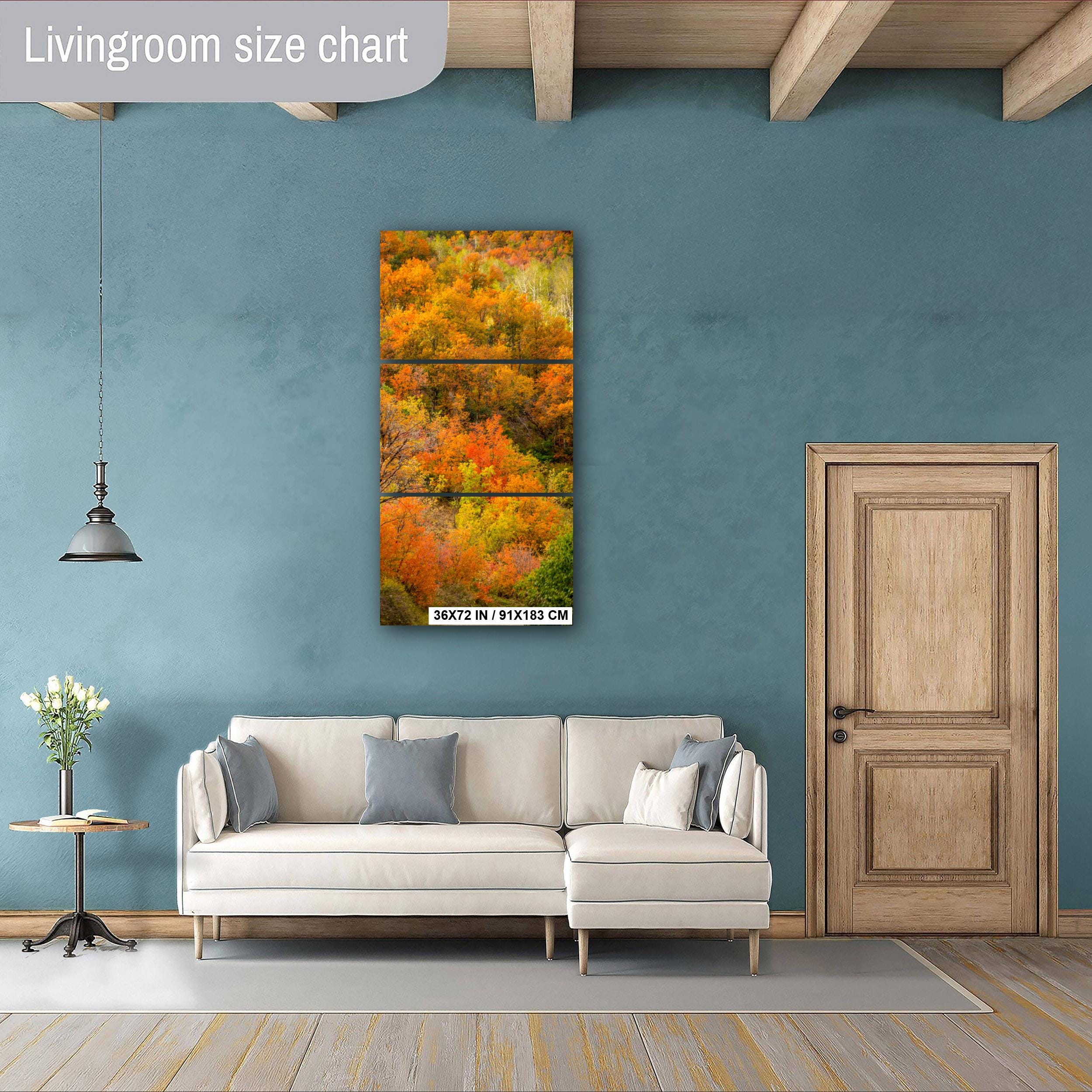 Autumn Mountain Landscape | Wasatch Fall Print - Vibrant Leaf Colors & Scenic Views