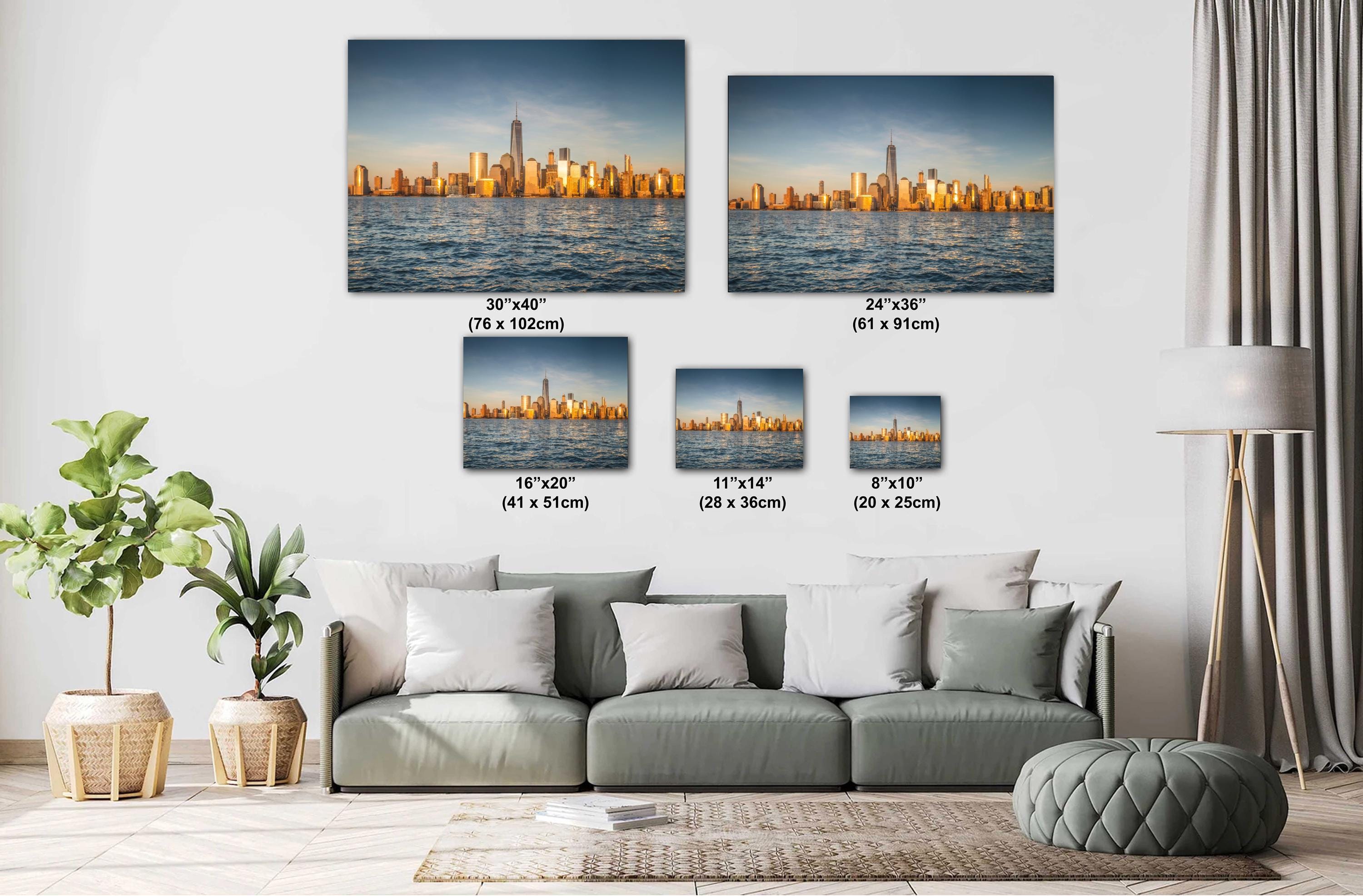 New York Cityscape Print – Urban Skyline Art | Manhattan Photo Wall Decor