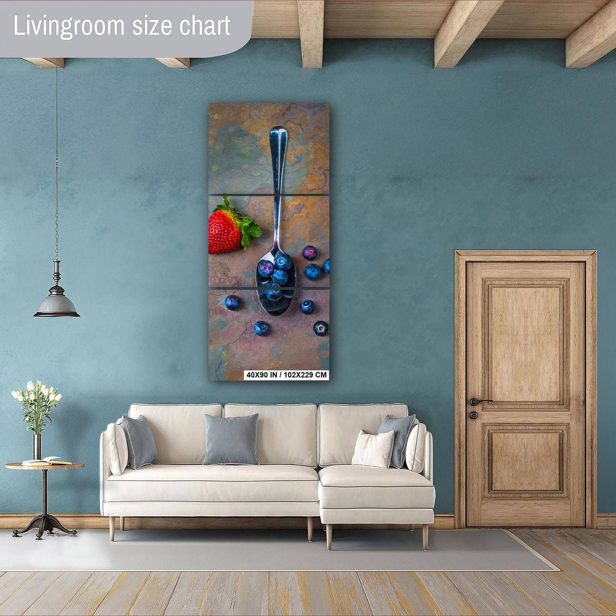 Raw Food Photography Print – Abstract Kitchen Wall Art With Vibrant Food Colors