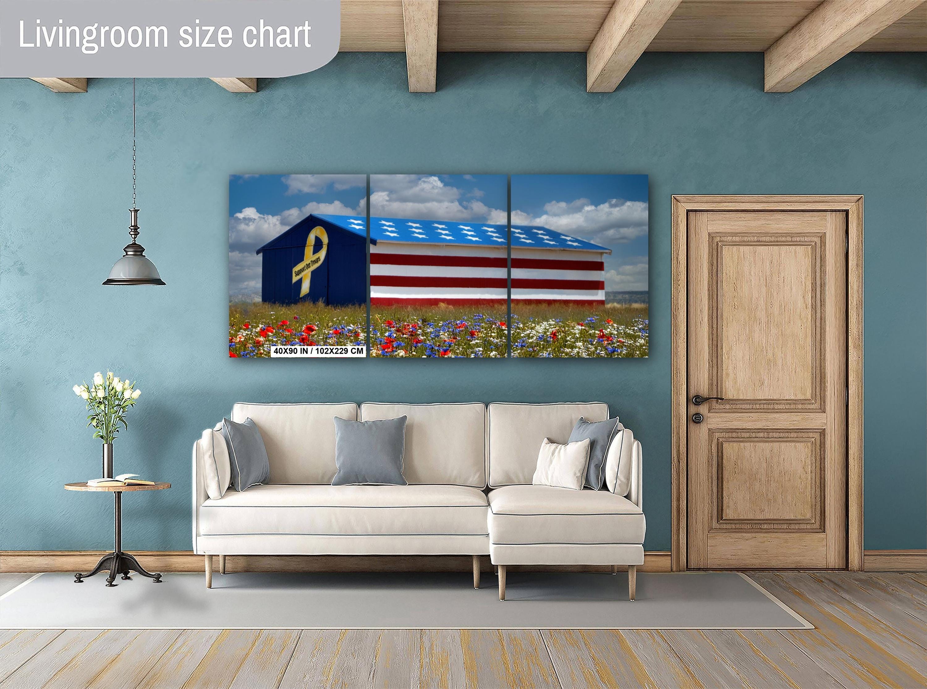 Patriotic Barn Wall Art | Archival Photographic Print – Rustic Wall Hanging & Farmhouse Style