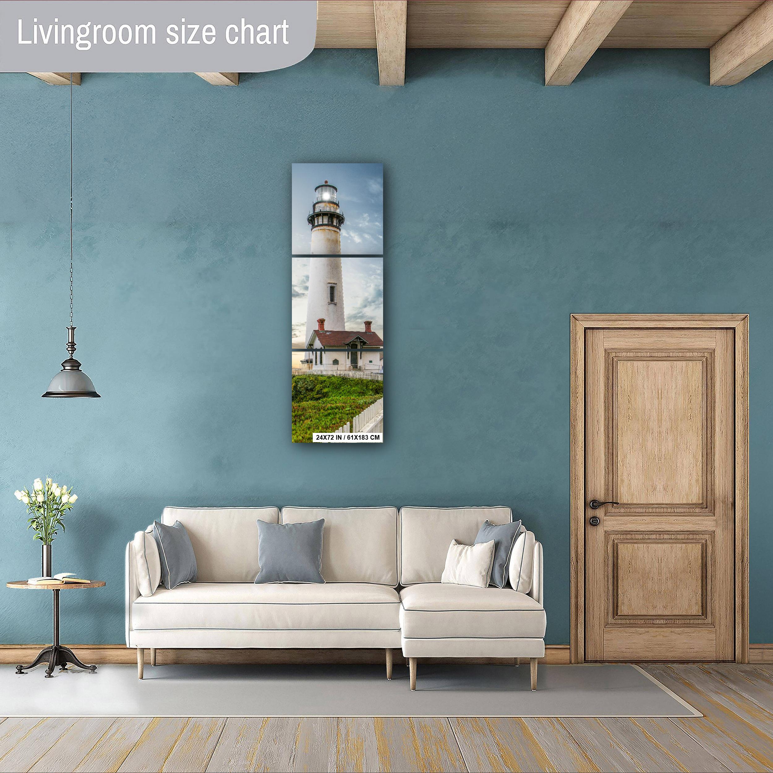 Lighthouse Wall Art – Coastal Photo Print of Pidgeon Point Rustic Decor