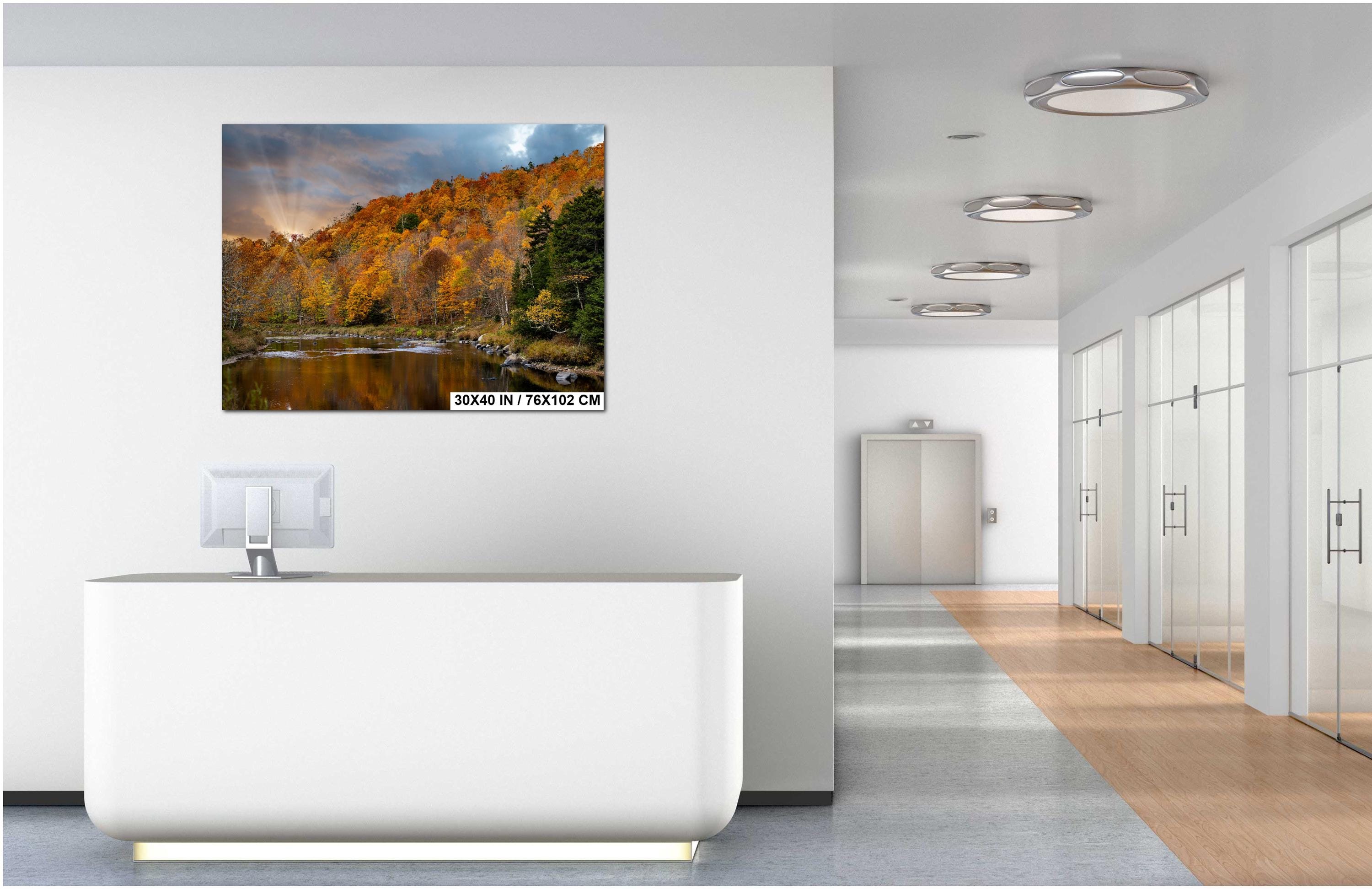 Adirondack Autumn Landscape - Fall Foliage Art | Vibrant Scenic Photo Print