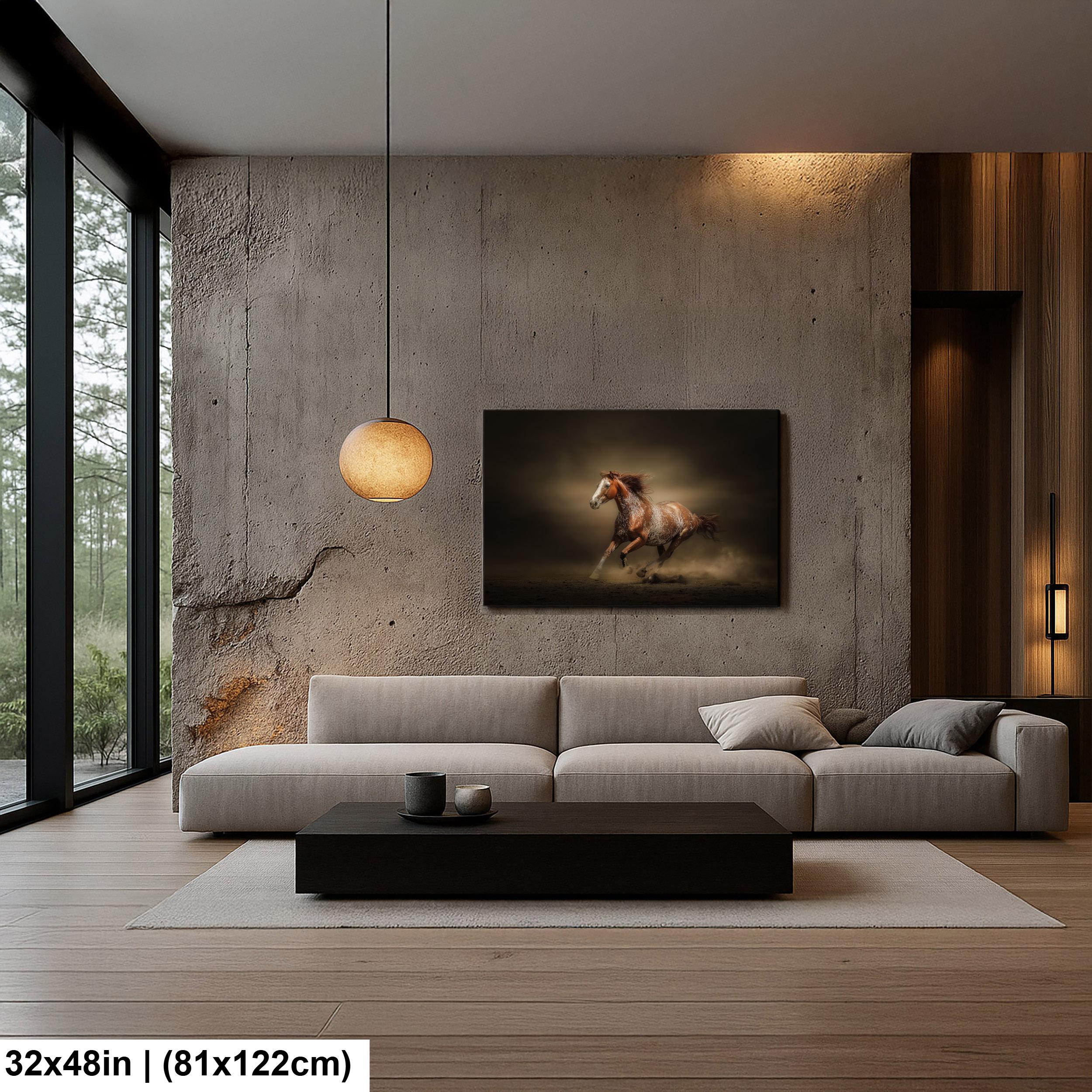 Cowboy Art Print – Palomino Horse Art | Rustic Western Home Decor