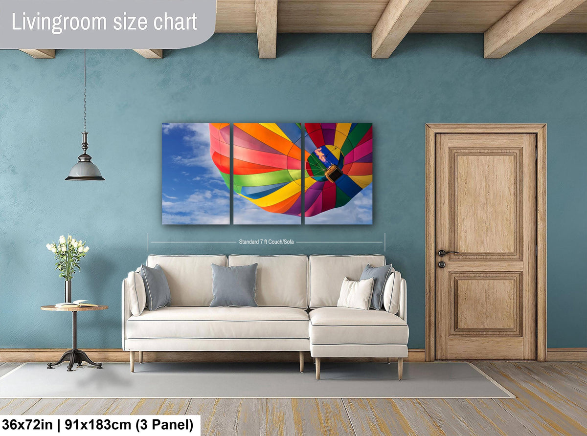 Hot Air Balloon Print – Utah Balloon Festival Art | Patriotic Wall Decor