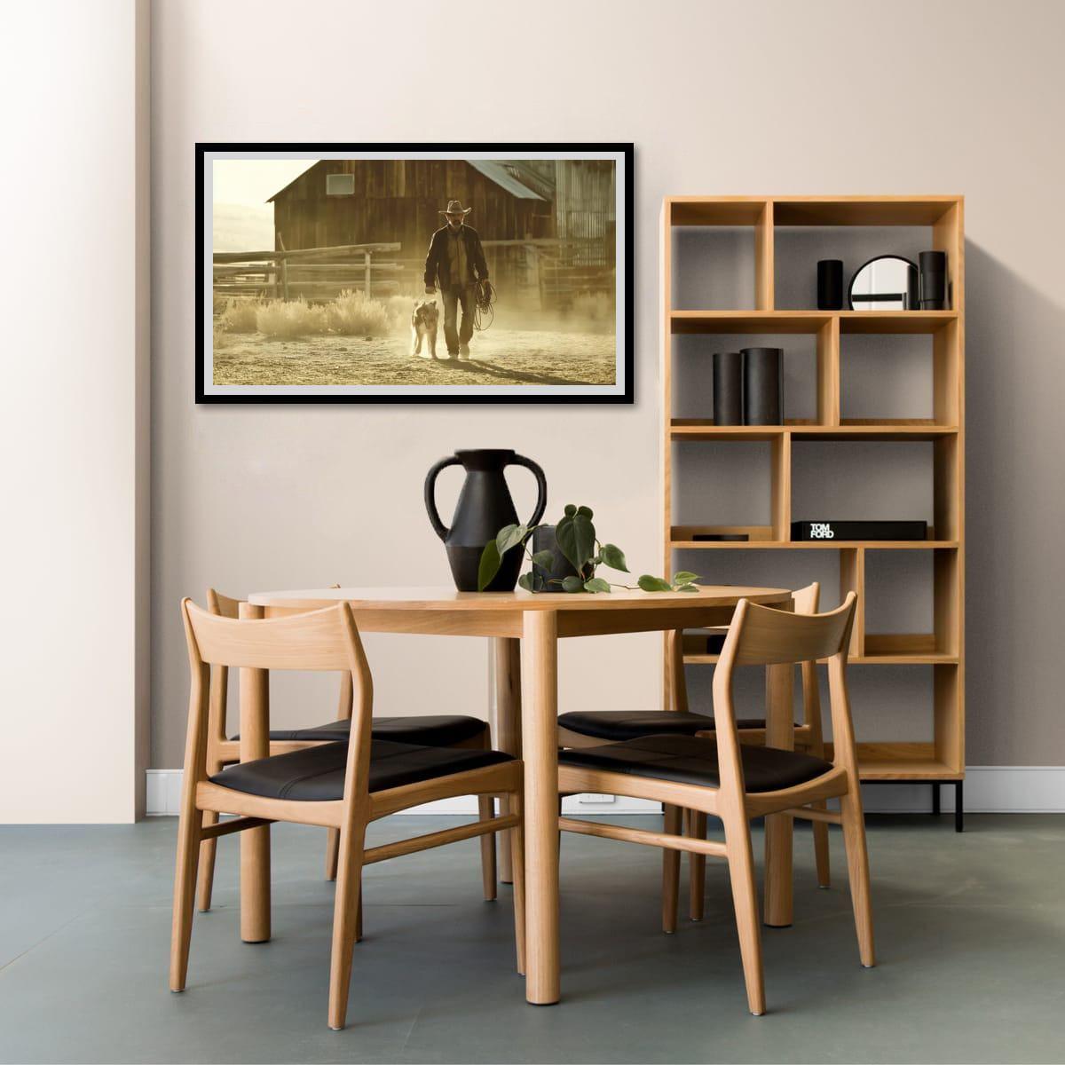 Cowboy Art Print – Rustic Western Style Art | Texas Ranch Wall Decor