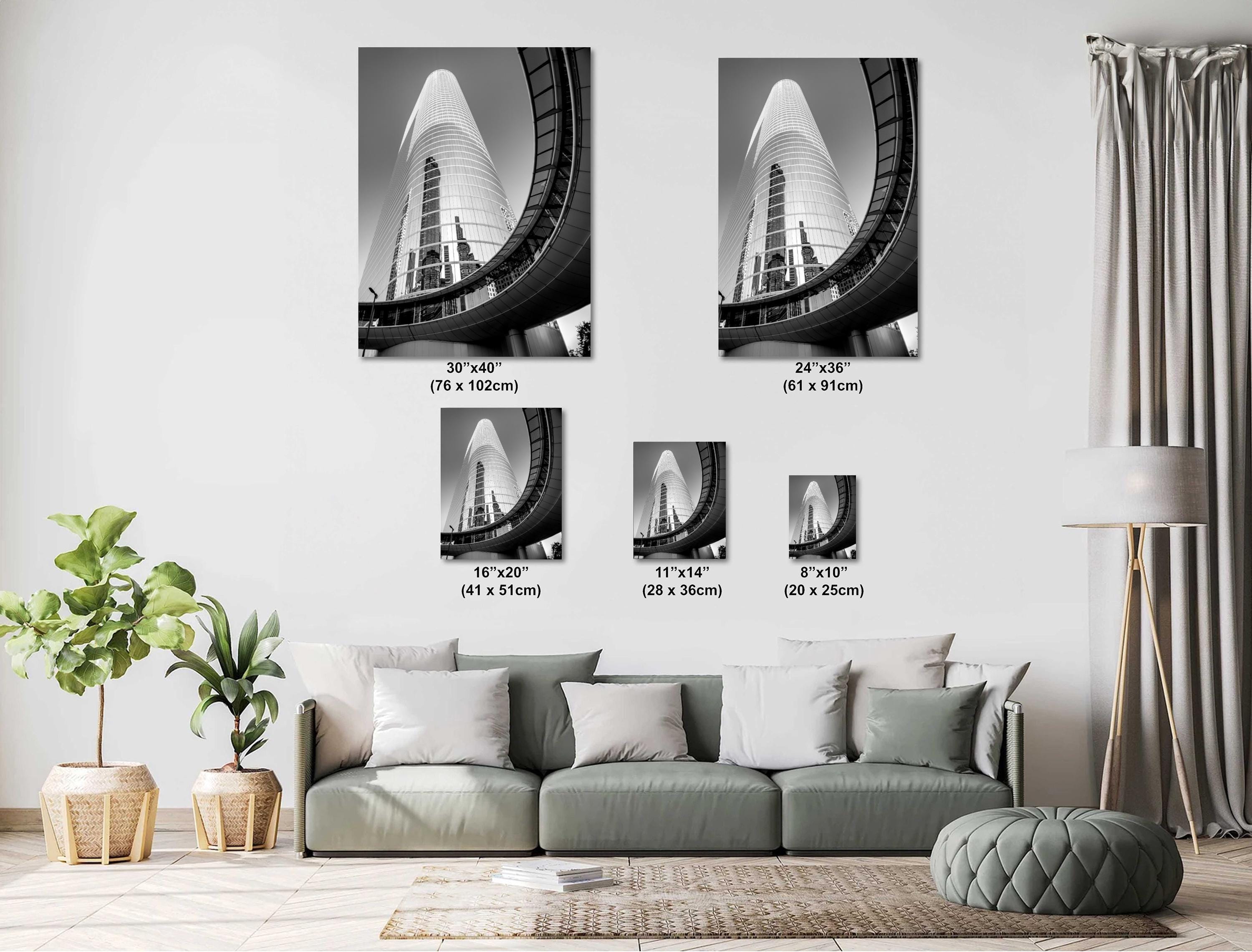 Houston Skyscraper Photo Print – Urban Architecture Art | Modern Cityscape Wall Art