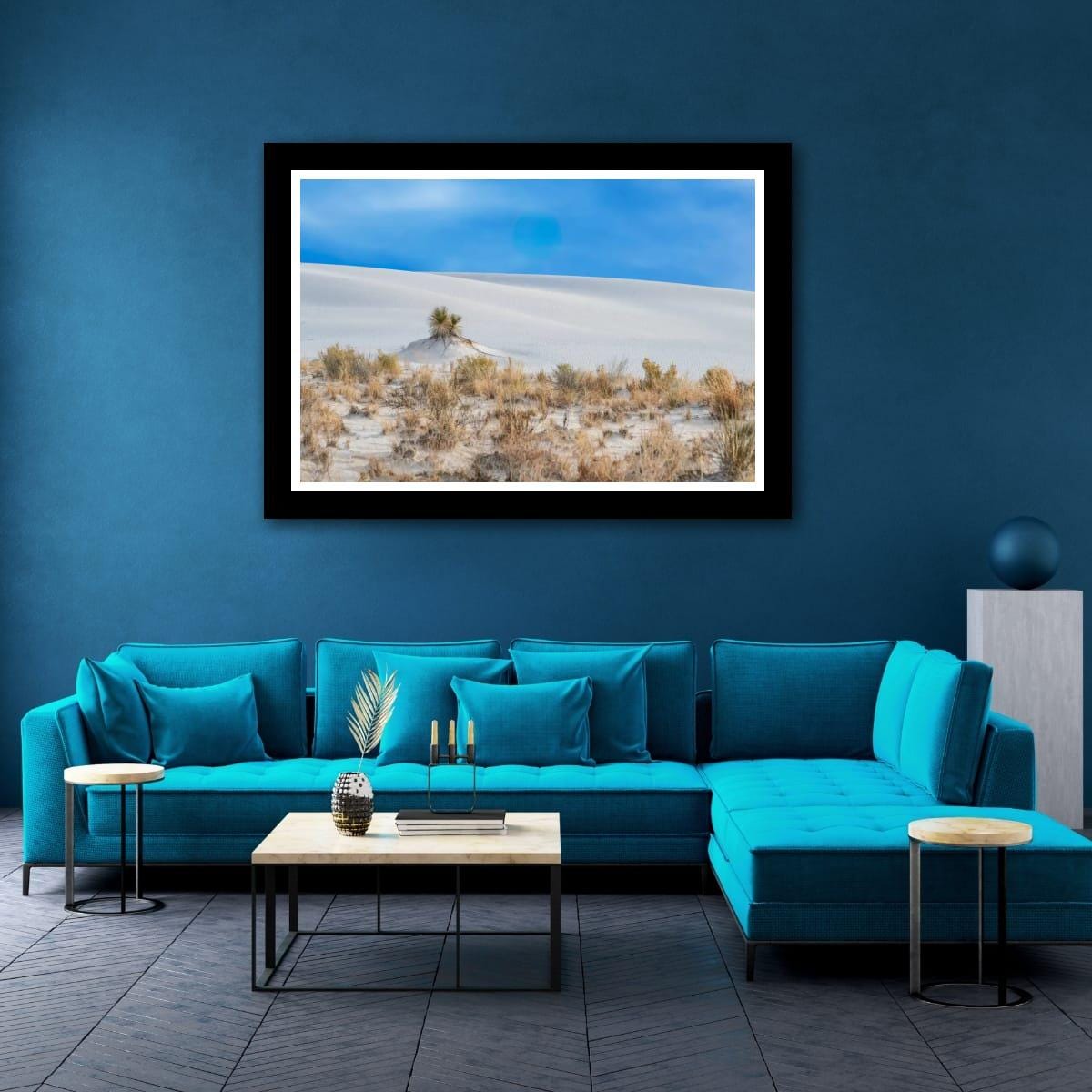 White Sands Art Print – New Mexico Landscape on Archival Paper | Desert Wall Decor