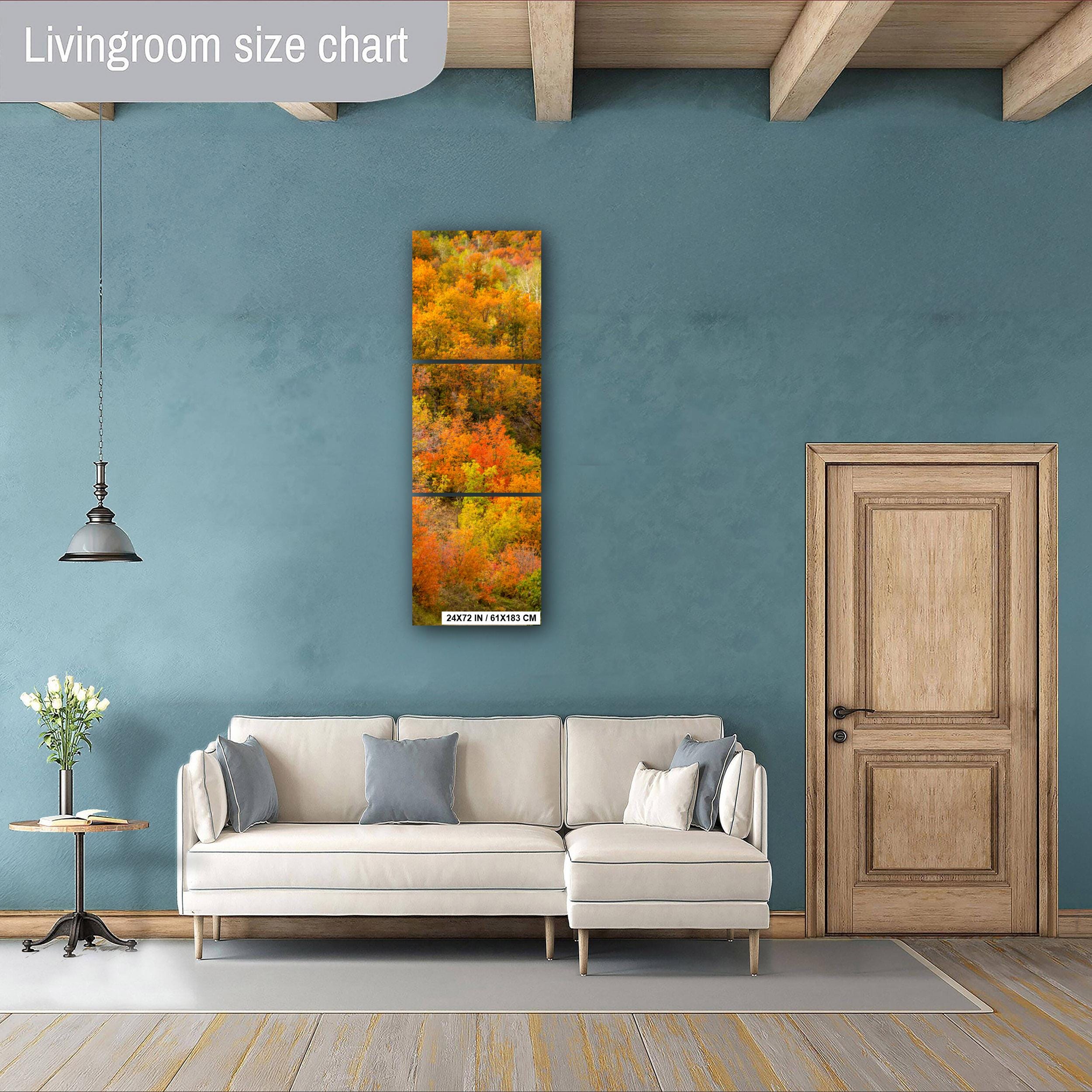 Autumn Mountain Landscape | Wasatch Fall Print - Vibrant Leaf Colors & Scenic Views