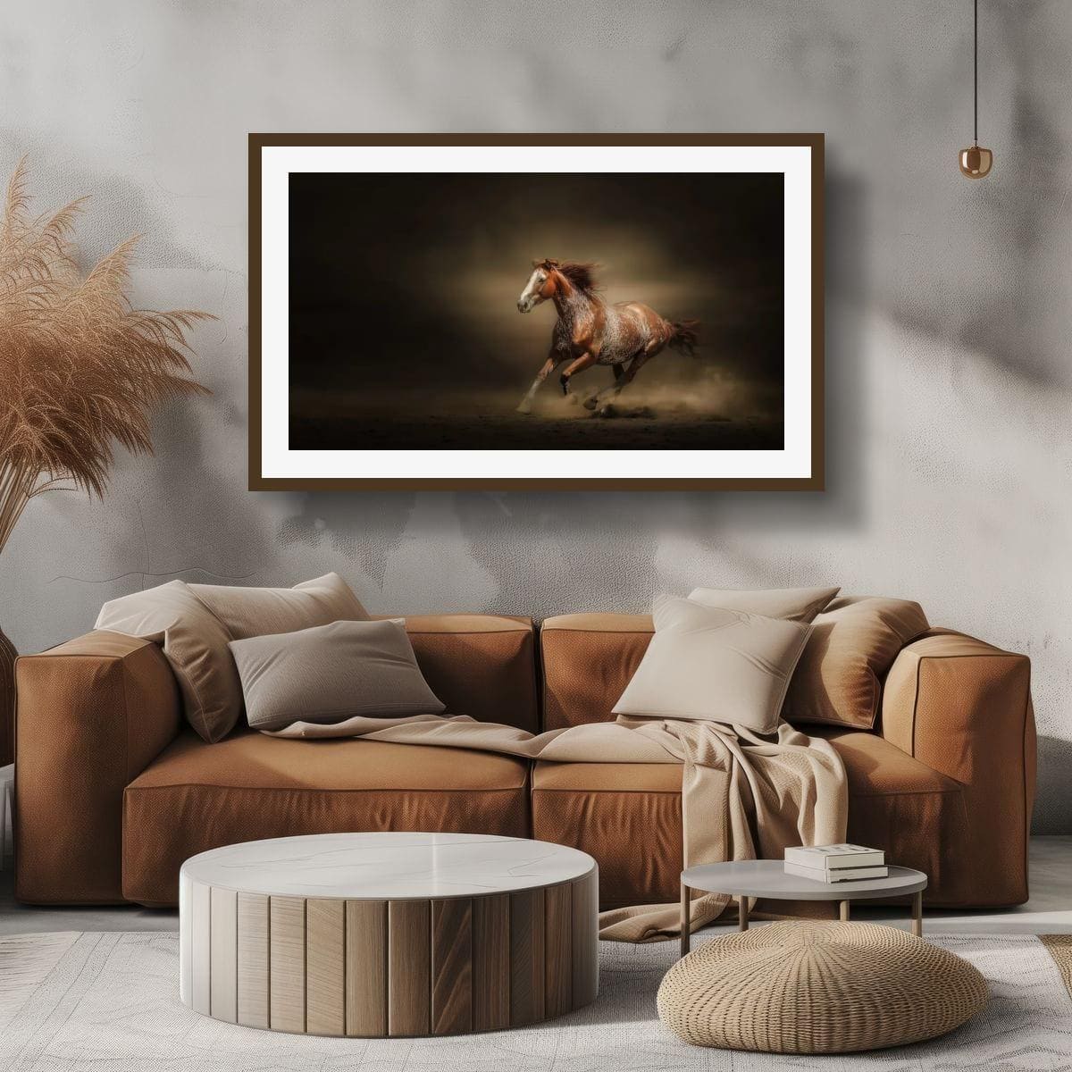 Cowboy Art Print – Palomino Horse Art | Rustic Western Home Decor