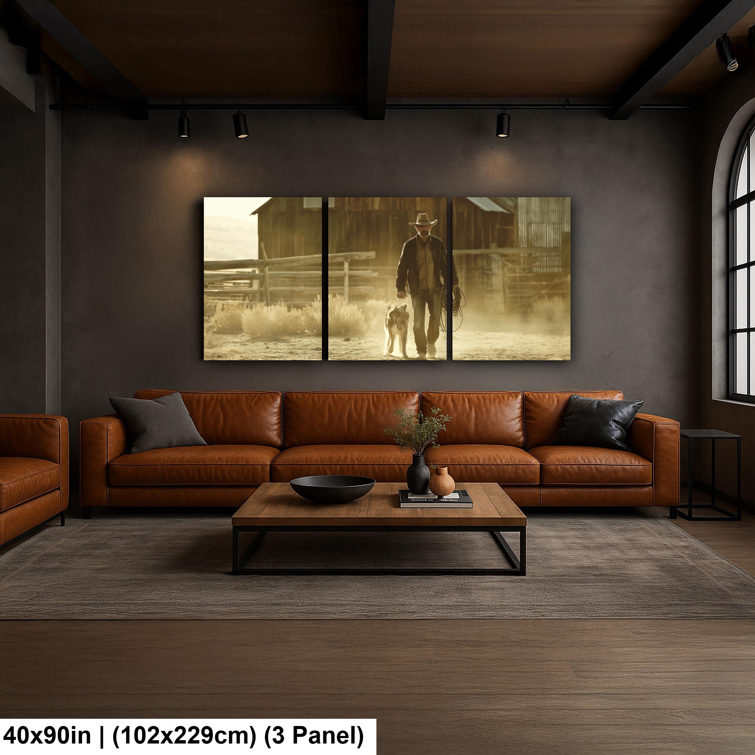 Cowboy Art Print – Rustic Western Style Art | Texas Ranch Wall Decor