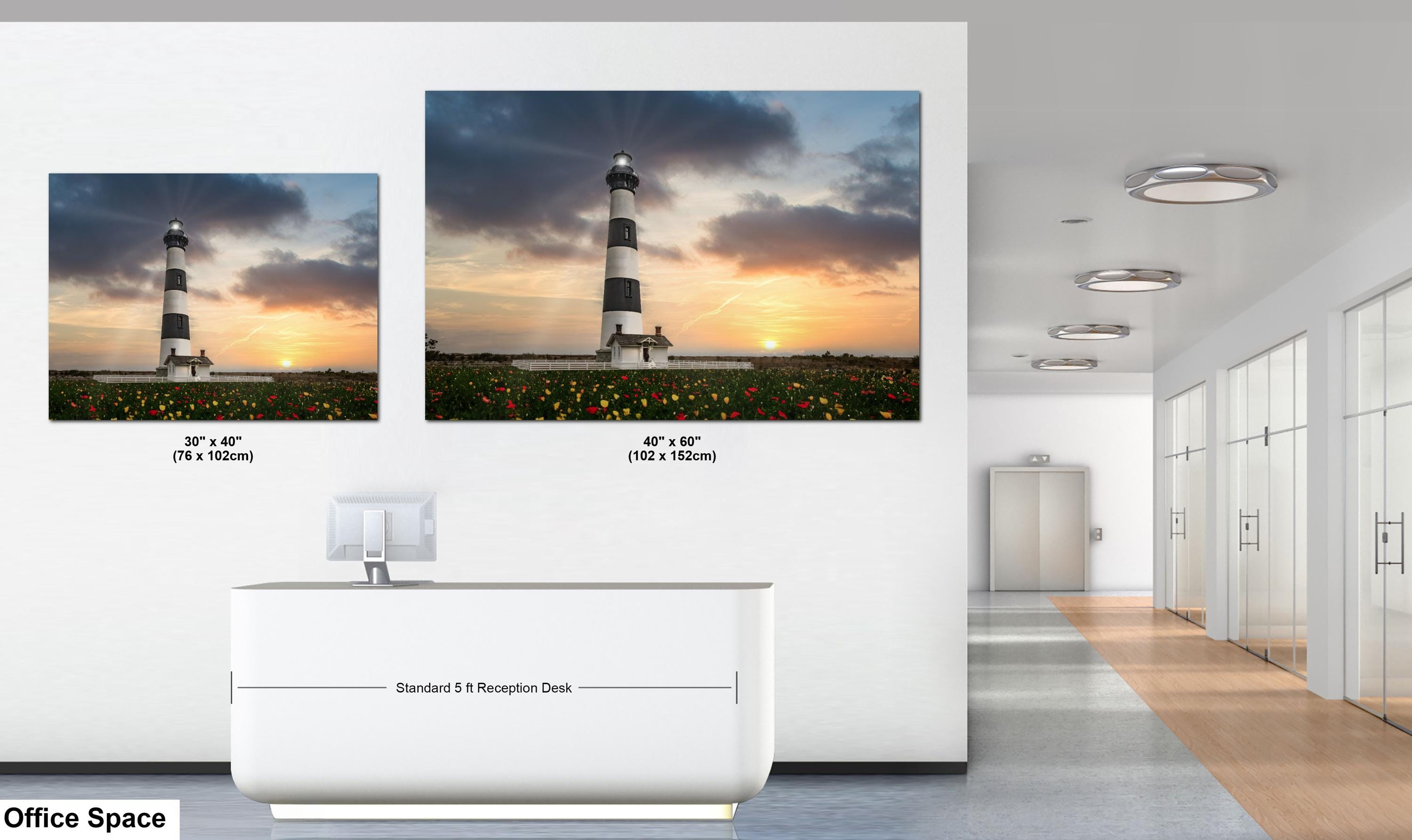 Lighthouse Wall Art - Rustic Coastal Photo Print | Nautical Decor for Home & Office