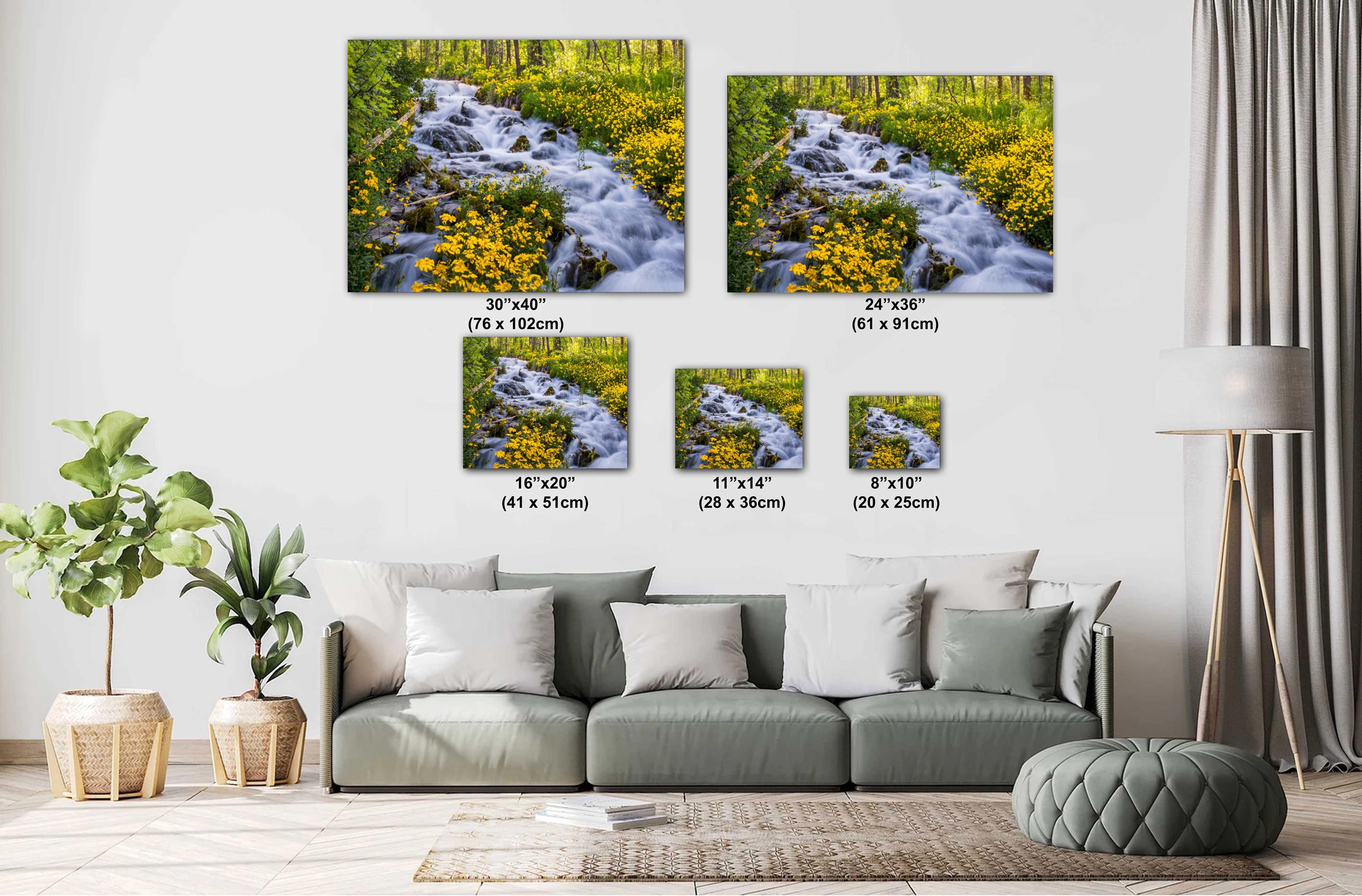Wasatch Mountains Print - Utah Autumn Art | Vibrant Leaf Print & Alpine Scenic Wall Art