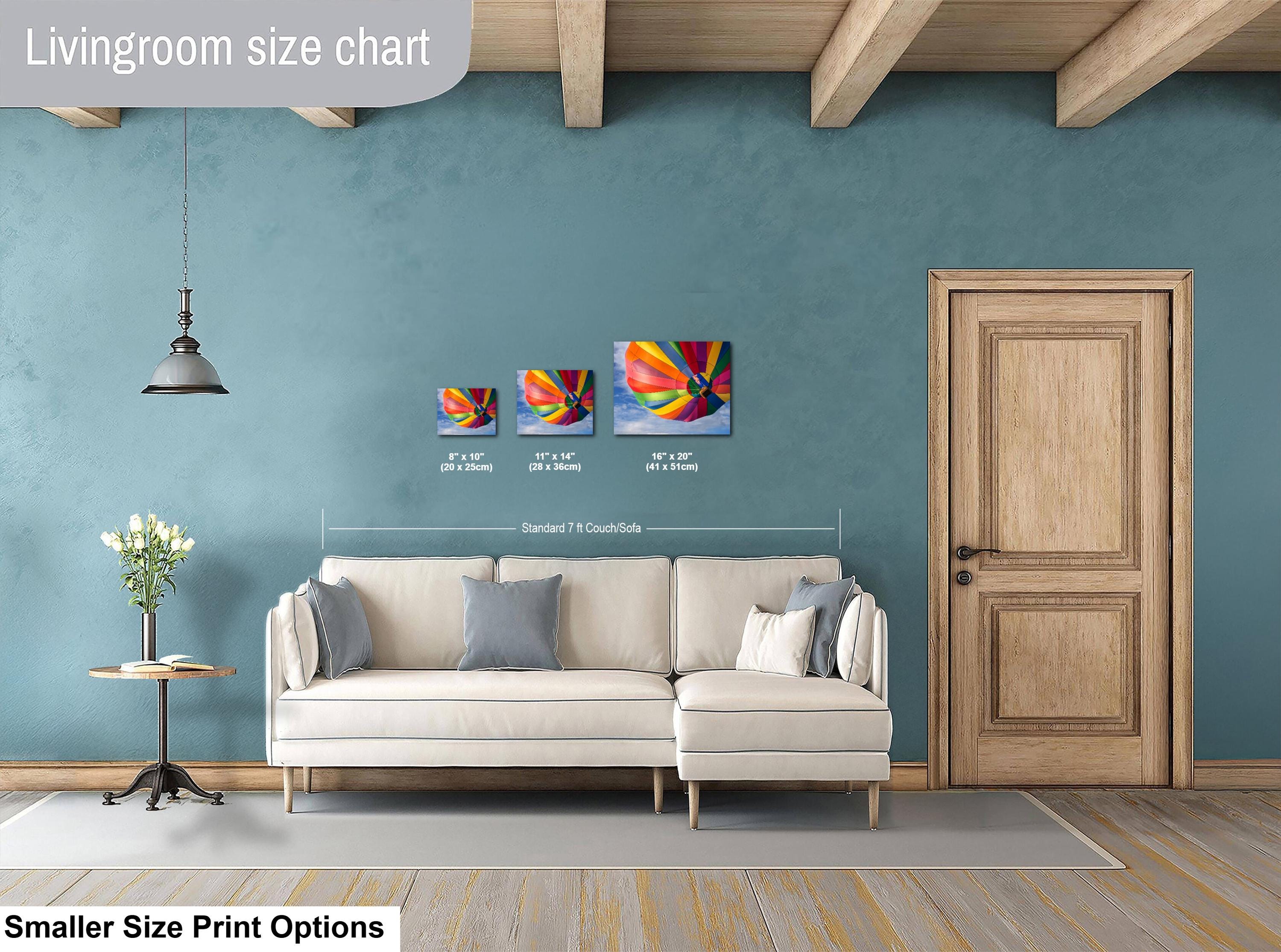 Hot Air Balloon Print – Utah Balloon Festival Art | Patriotic Wall Decor