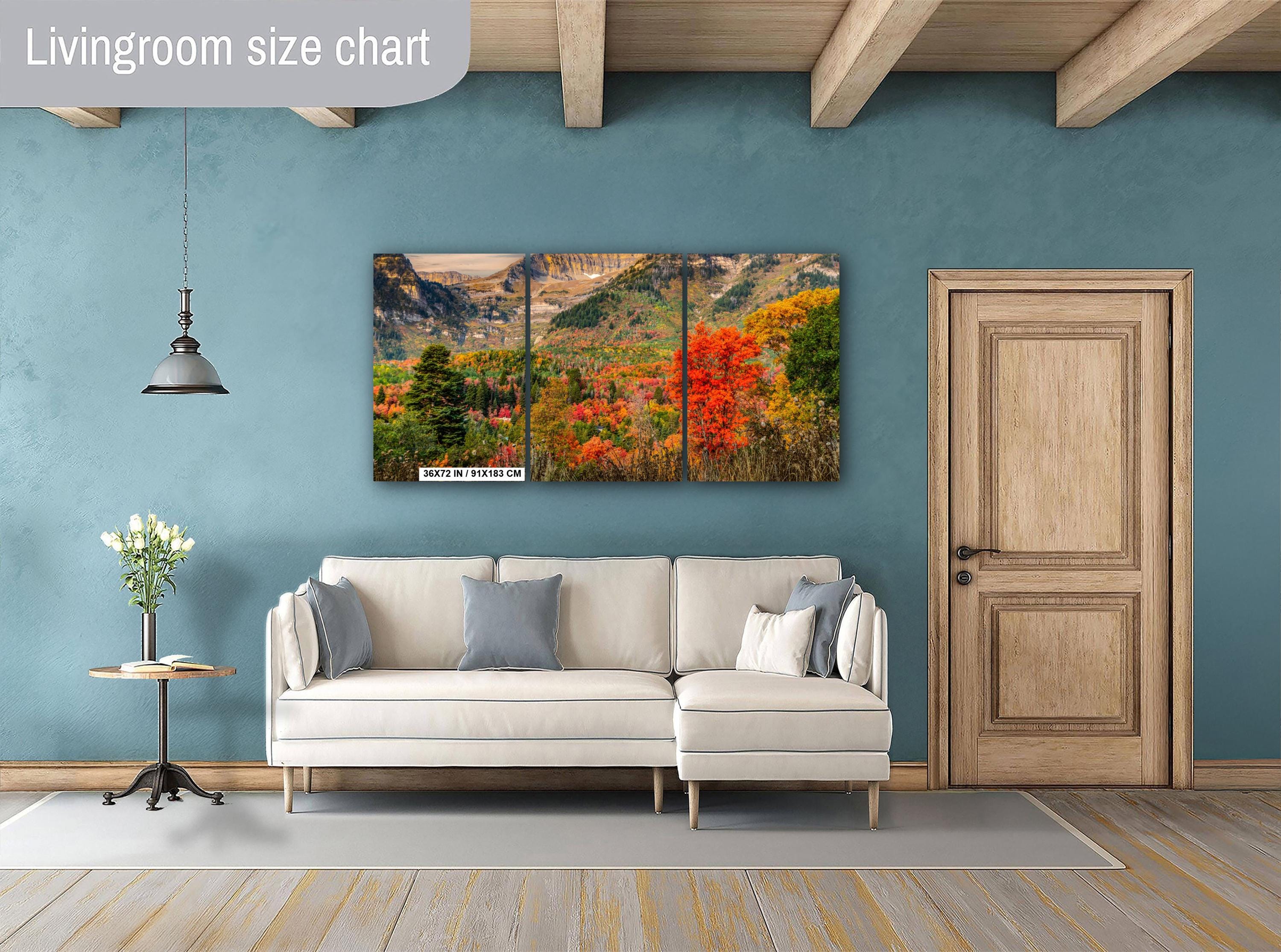 Autumn Mountain Landscape - Wasatch Mountain Art | Vibrant Leaf Print Decor