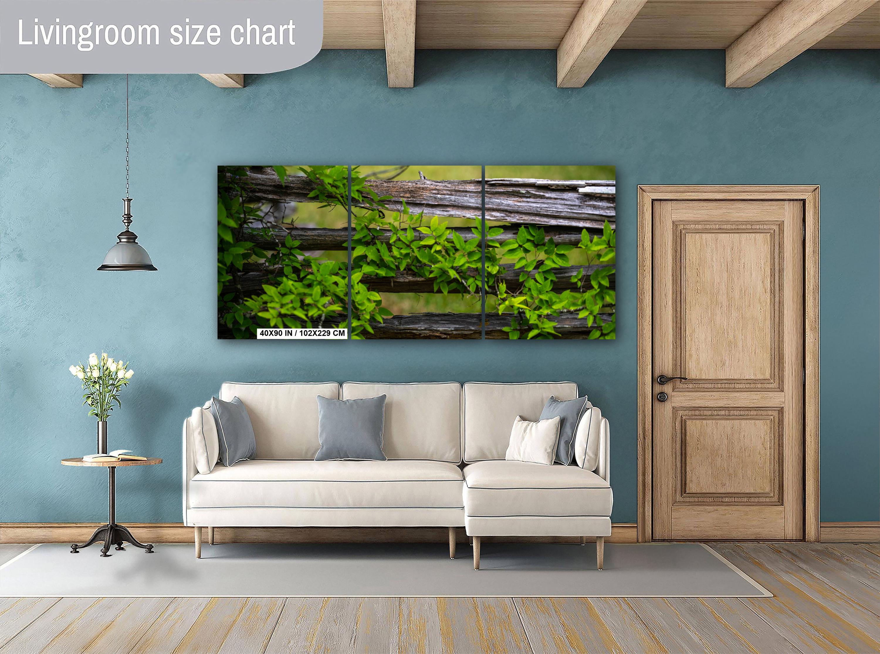 Virginia Landscape Print – Rustic Wall Art Featuring Vintage Rural Scene & Southern Charm Decor