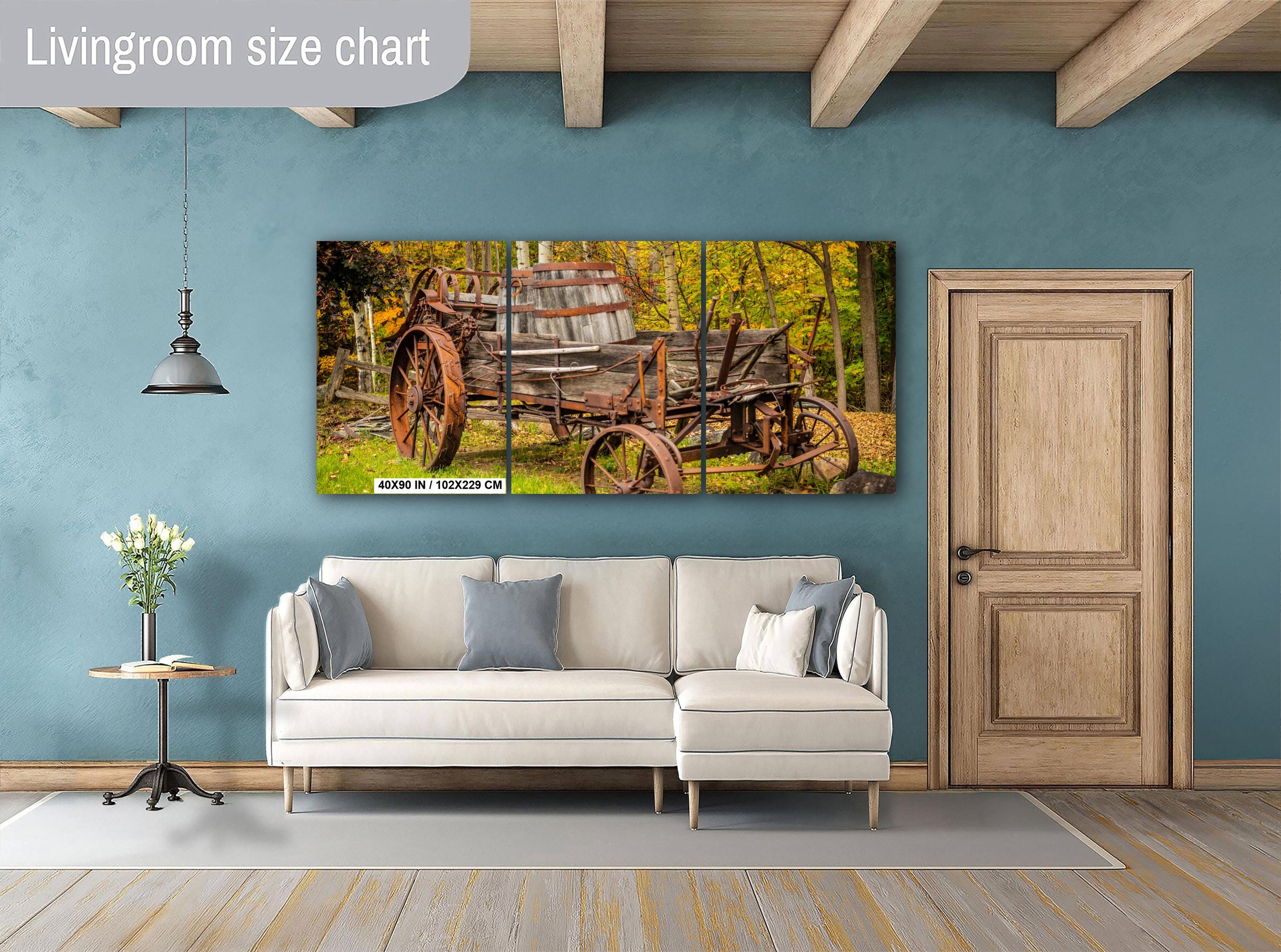 Adirondack Autumn Print – Rustic Wall Art | Abstract Fall Landscape Photo