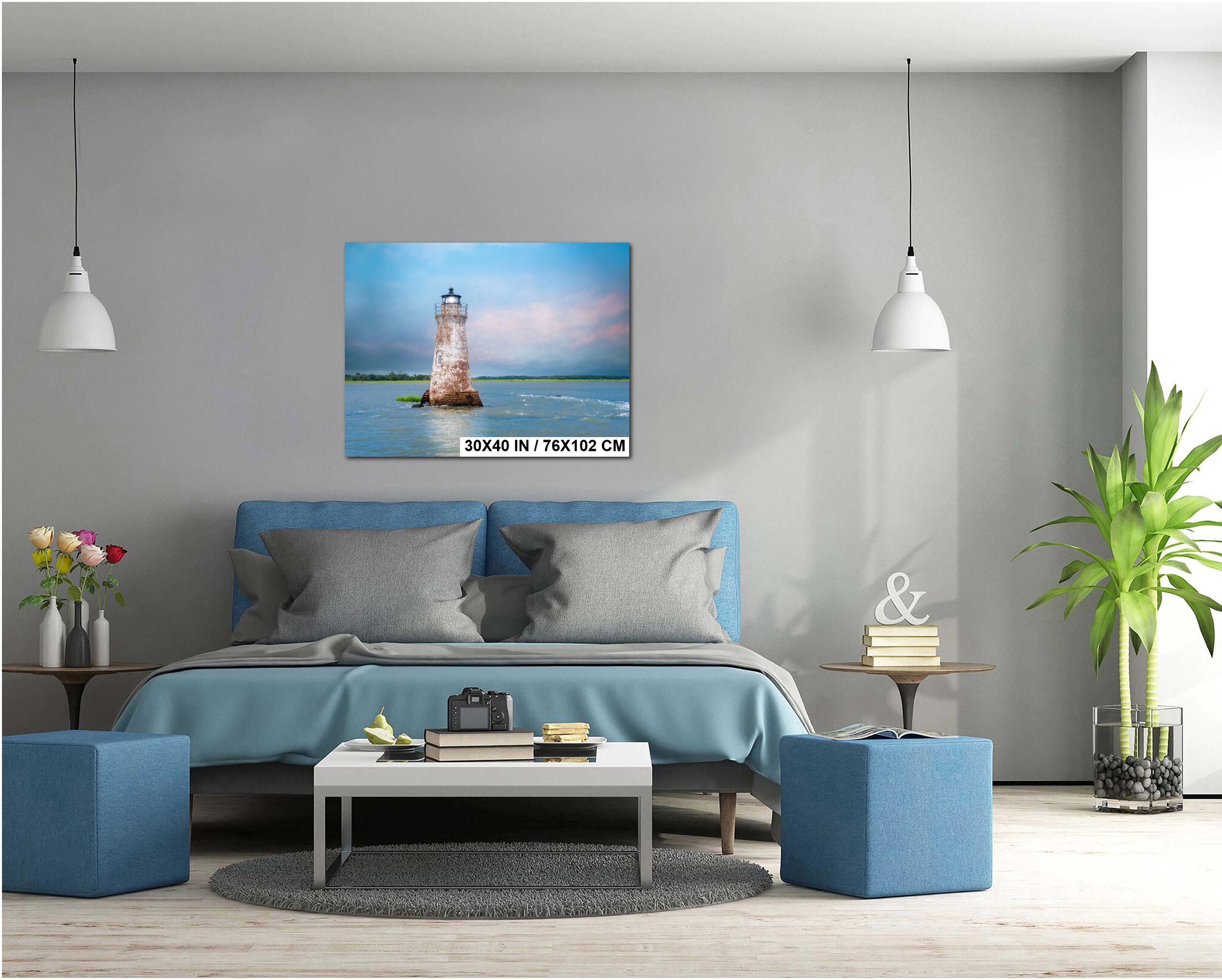 Cockspur Lighthouse Print – Tybee Island Art | Coastal Wall Decor & Nautical Photography