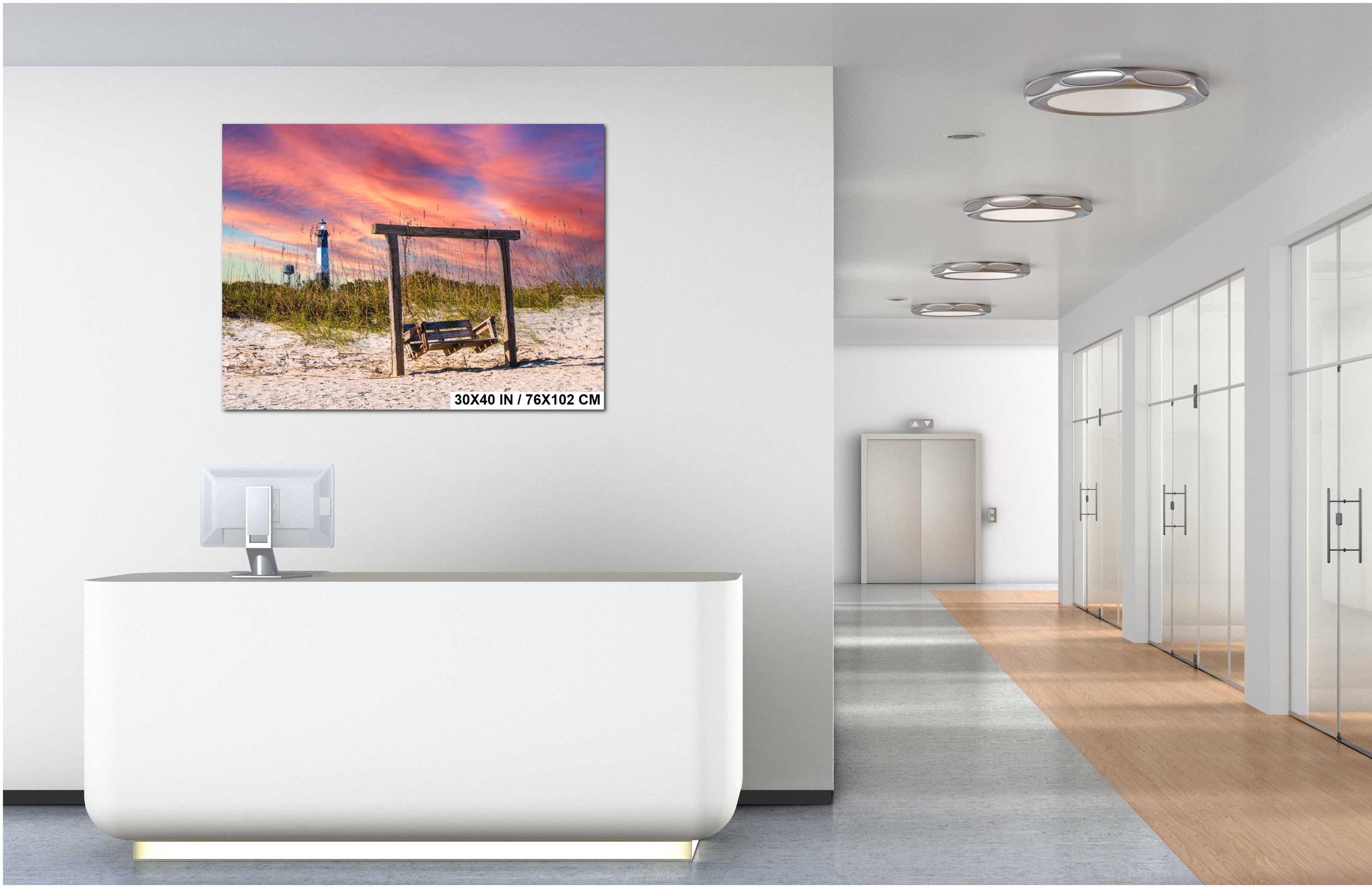 Tybee Island Wall Art – Coastal Fine Art Print with Savannah Lighthouse Decor