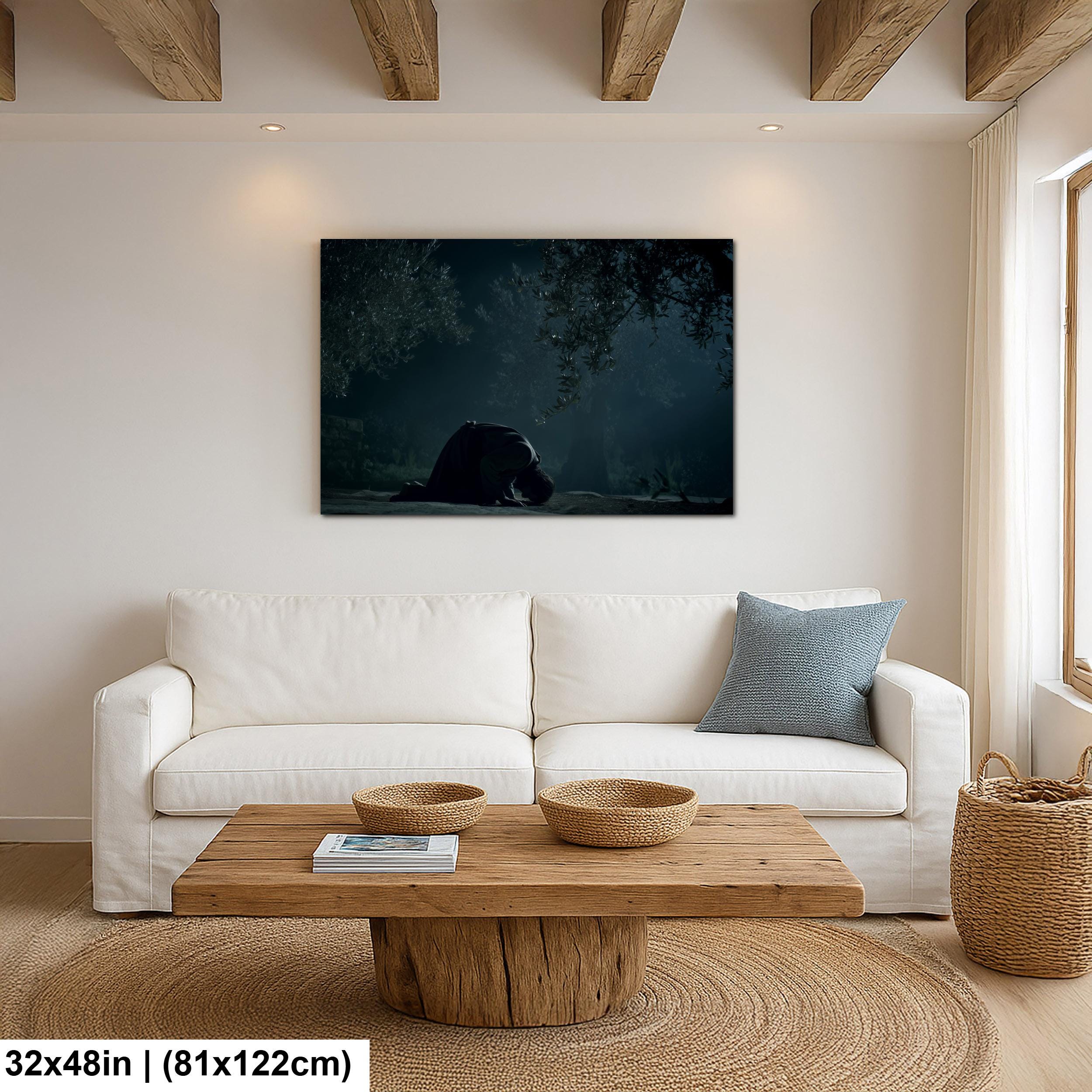 Christian Religious Wall Art: Soft Pastel Jesus Christ Decor with Eternal Atonement and Peace