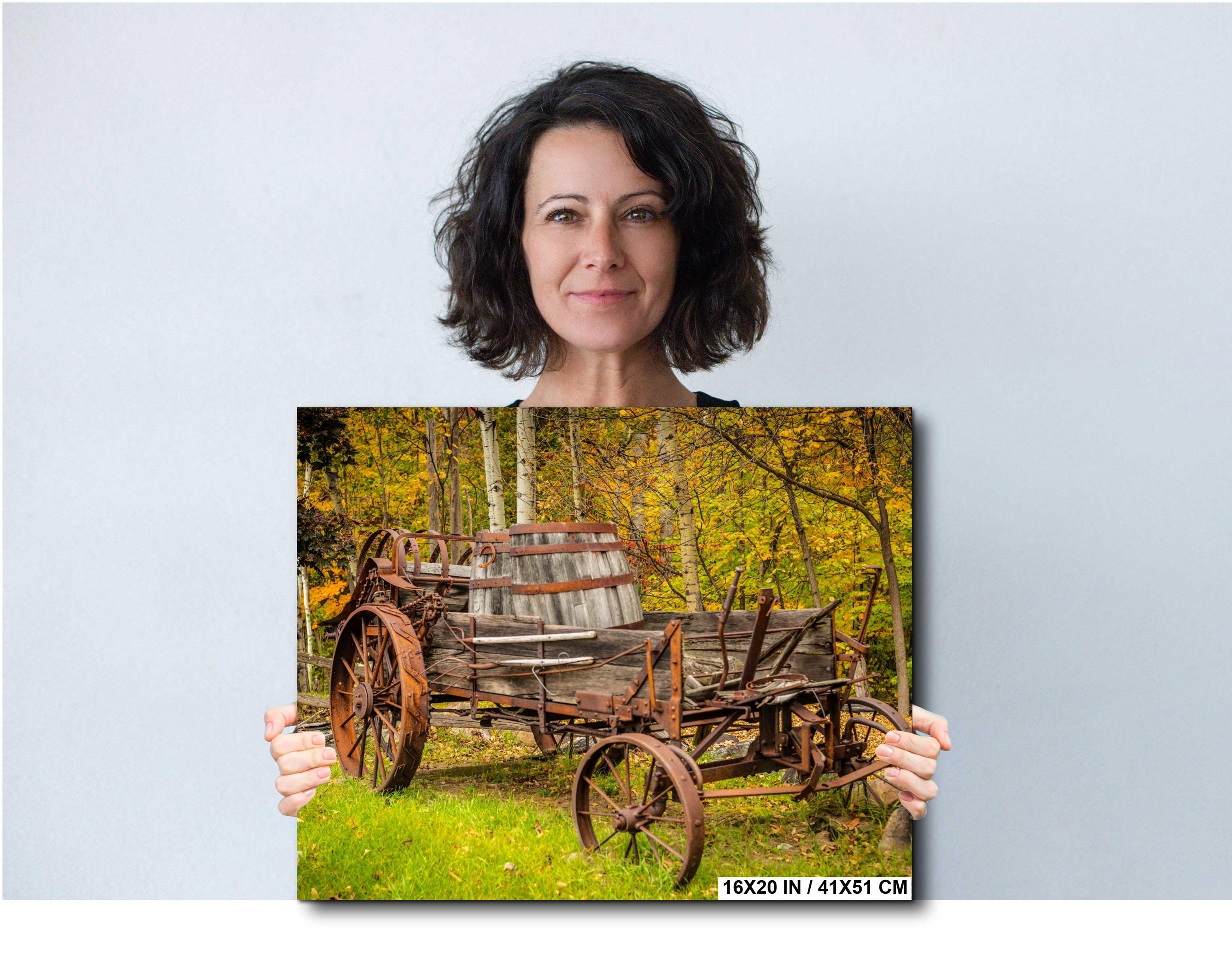 Adirondack Autumn Print – Rustic Wall Art | Abstract Fall Landscape Photo